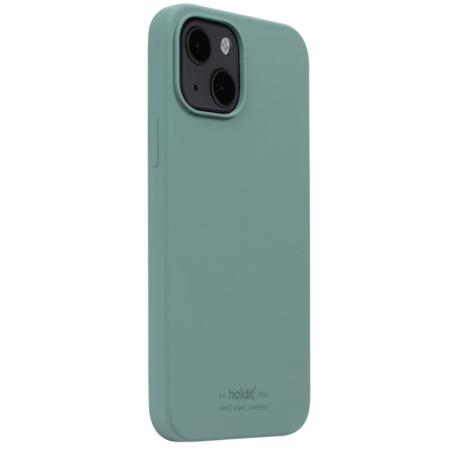 Cover in silicone iPhone 14 Plus Moss Green