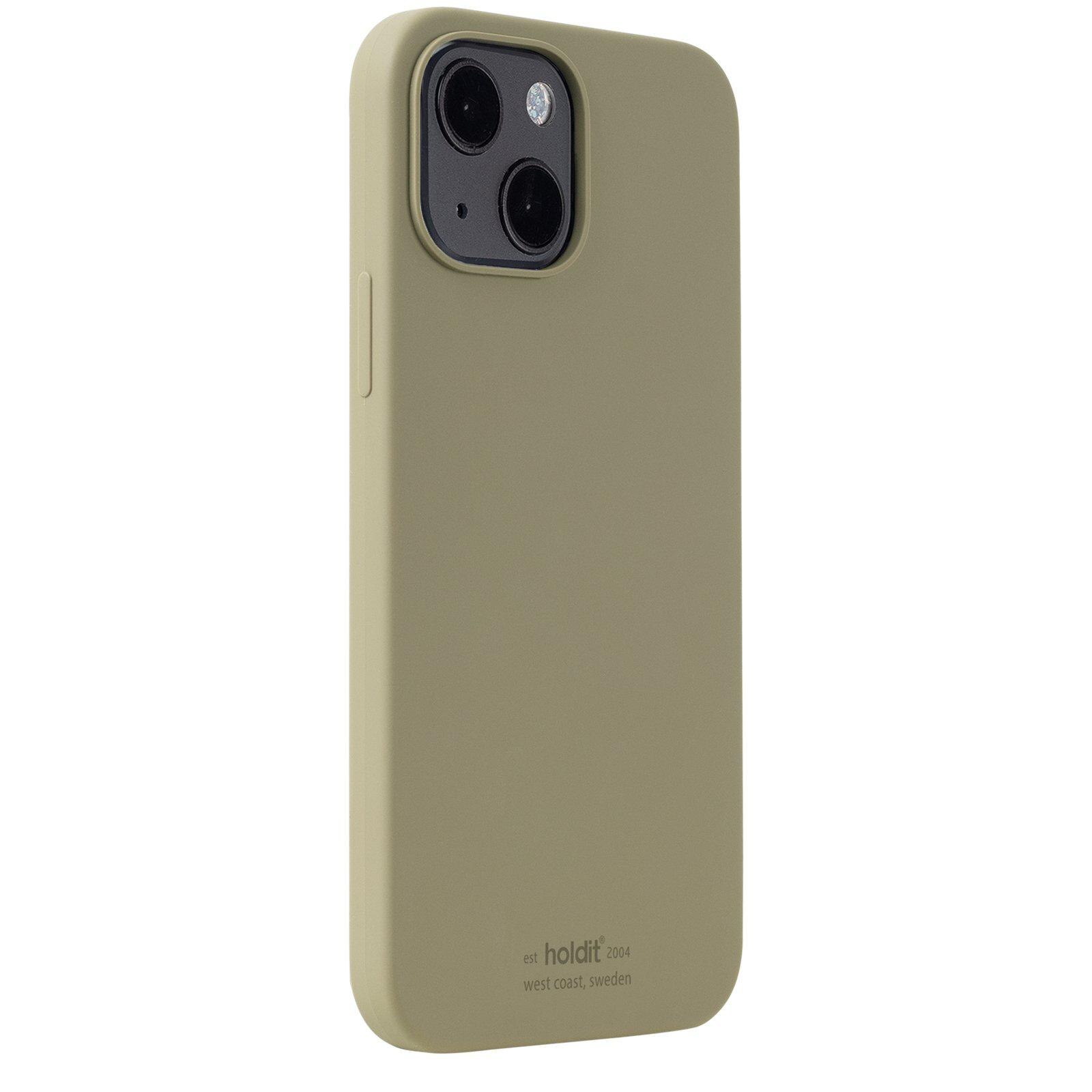 Cover in silicone per Apple iPhone 13 Verde
