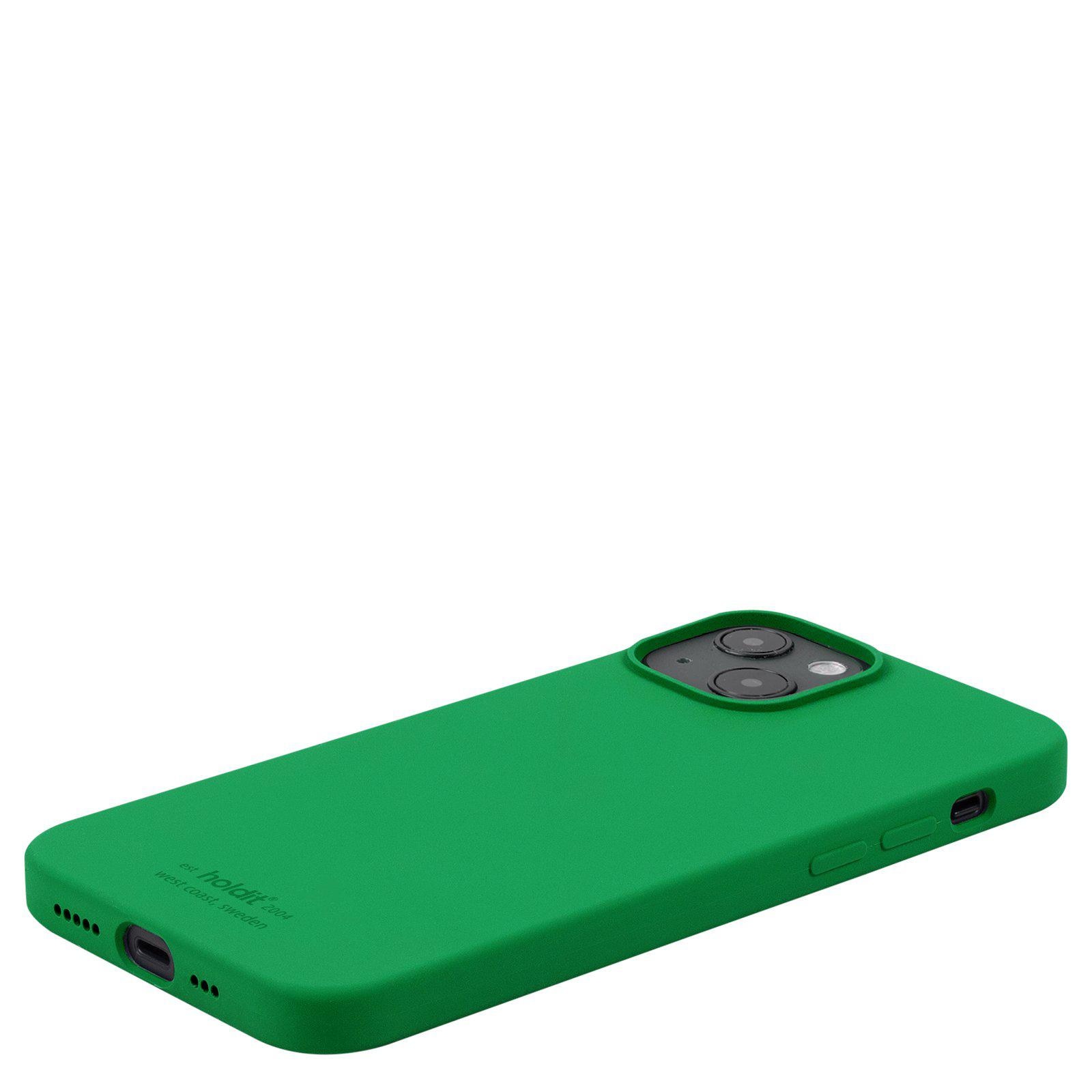 Cover in silicone iPhone 13 Grass Green