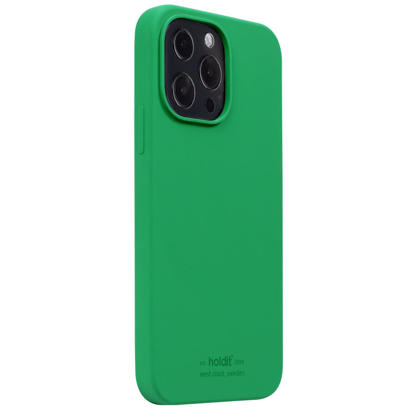 Cover in silicone per Apple iPhone 13 Pro Verde