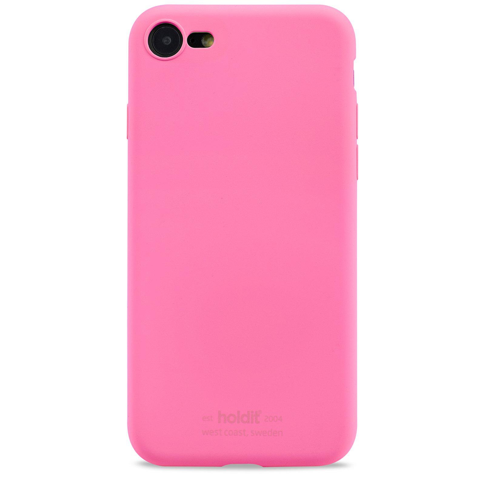 Cover in silicone iPhone 8 Bright Pink