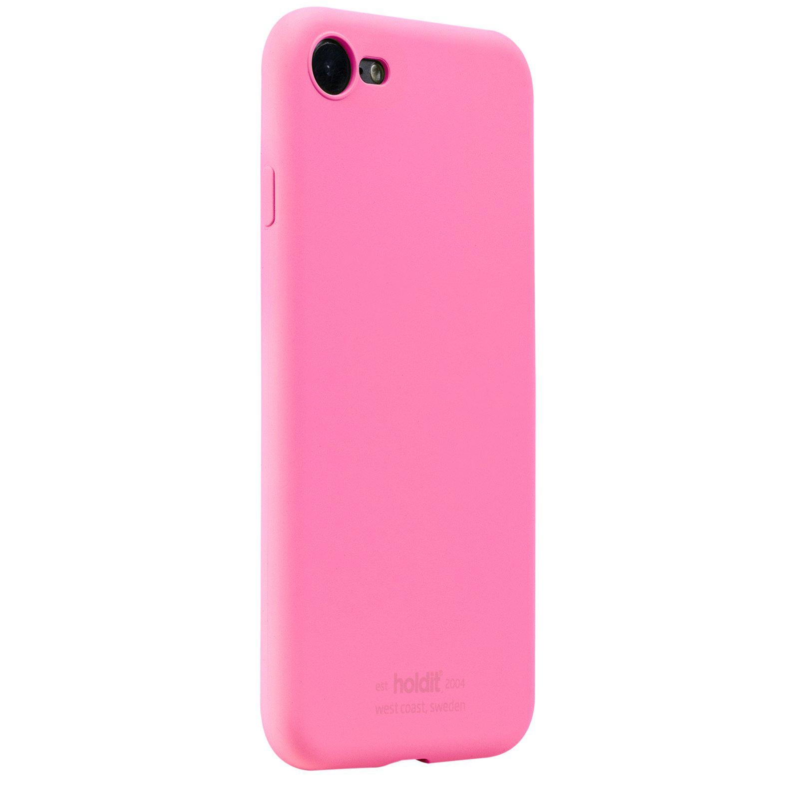 Cover in silicone iPhone 7 Bright Pink
