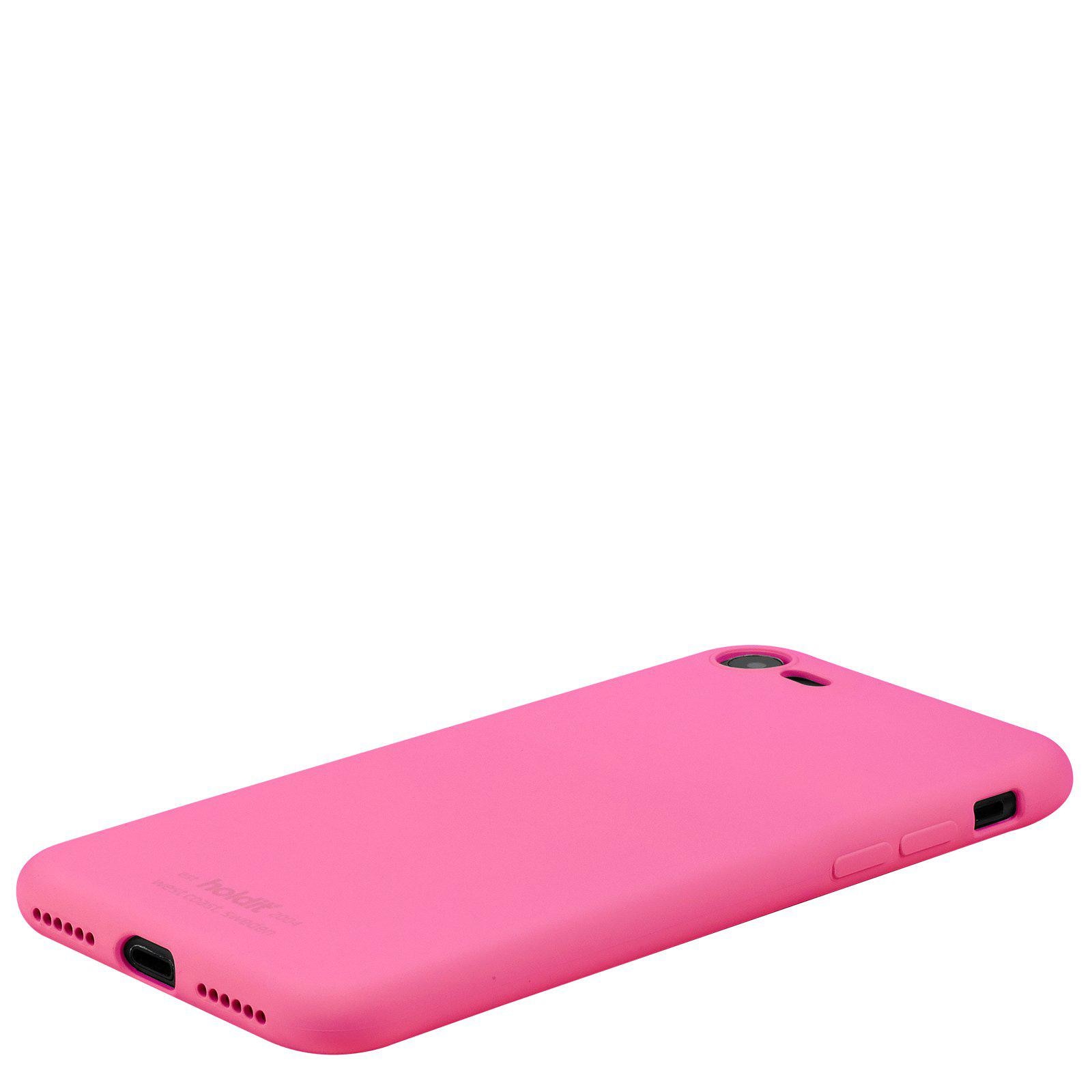 Cover in silicone iPhone SE (2022) Bright Pink