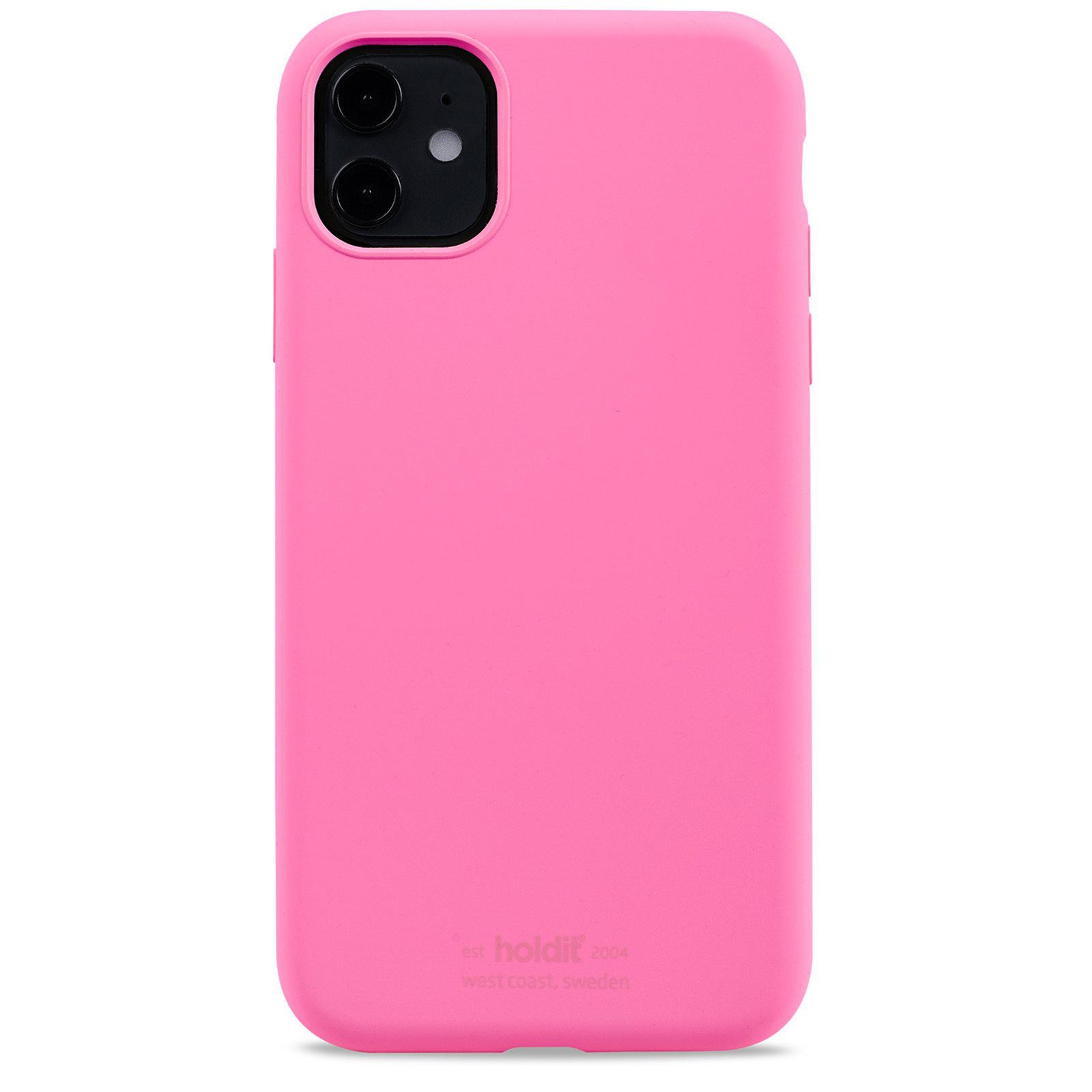 Cover in silicone iPhone 11/XR Bright Pink
