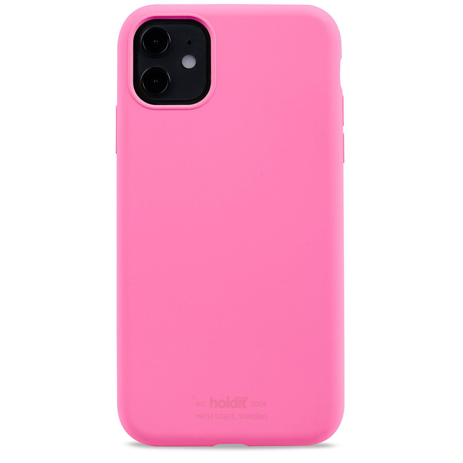 Cover in silicone iPhone 11 Bright Pink