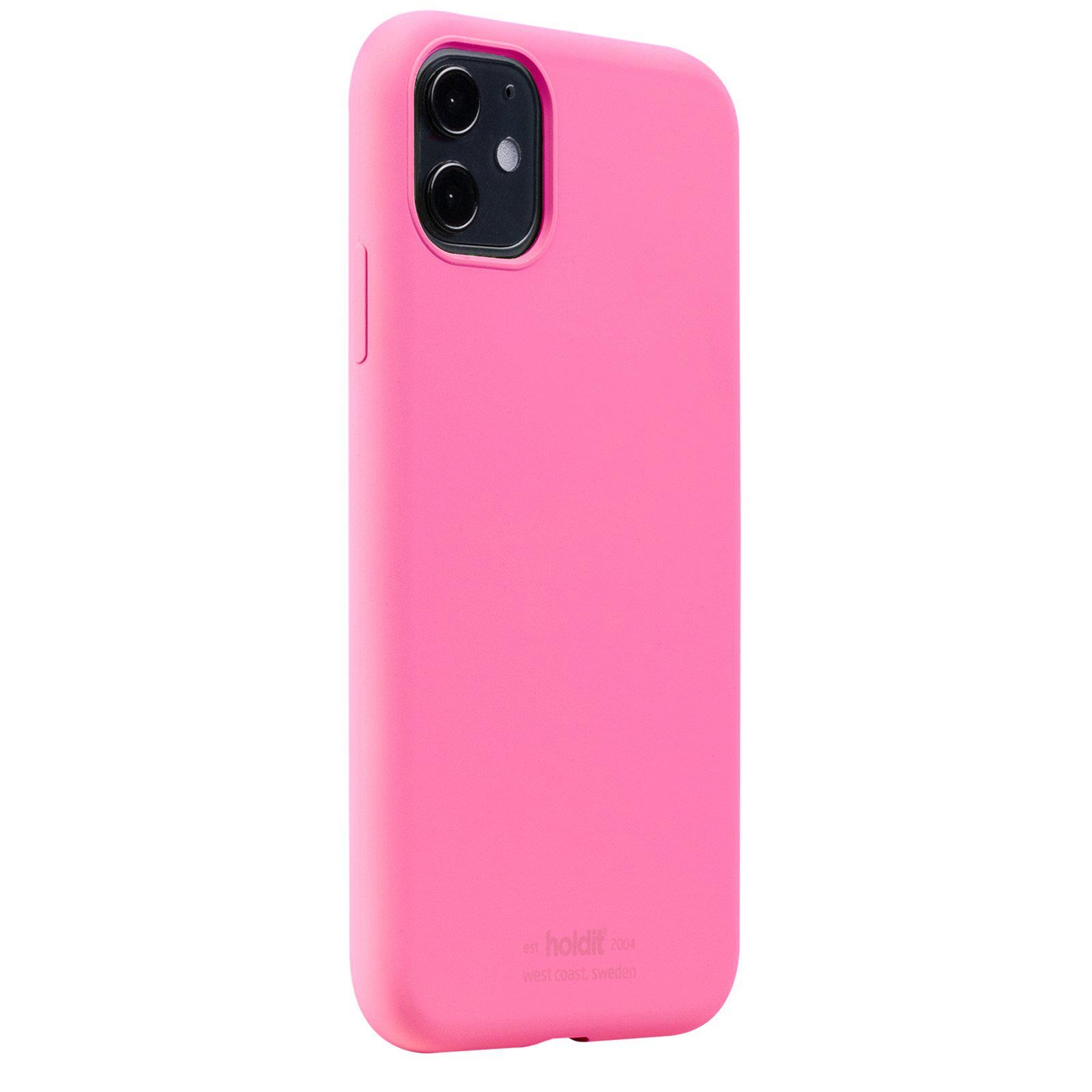 Cover in silicone iPhone 11 Bright Pink