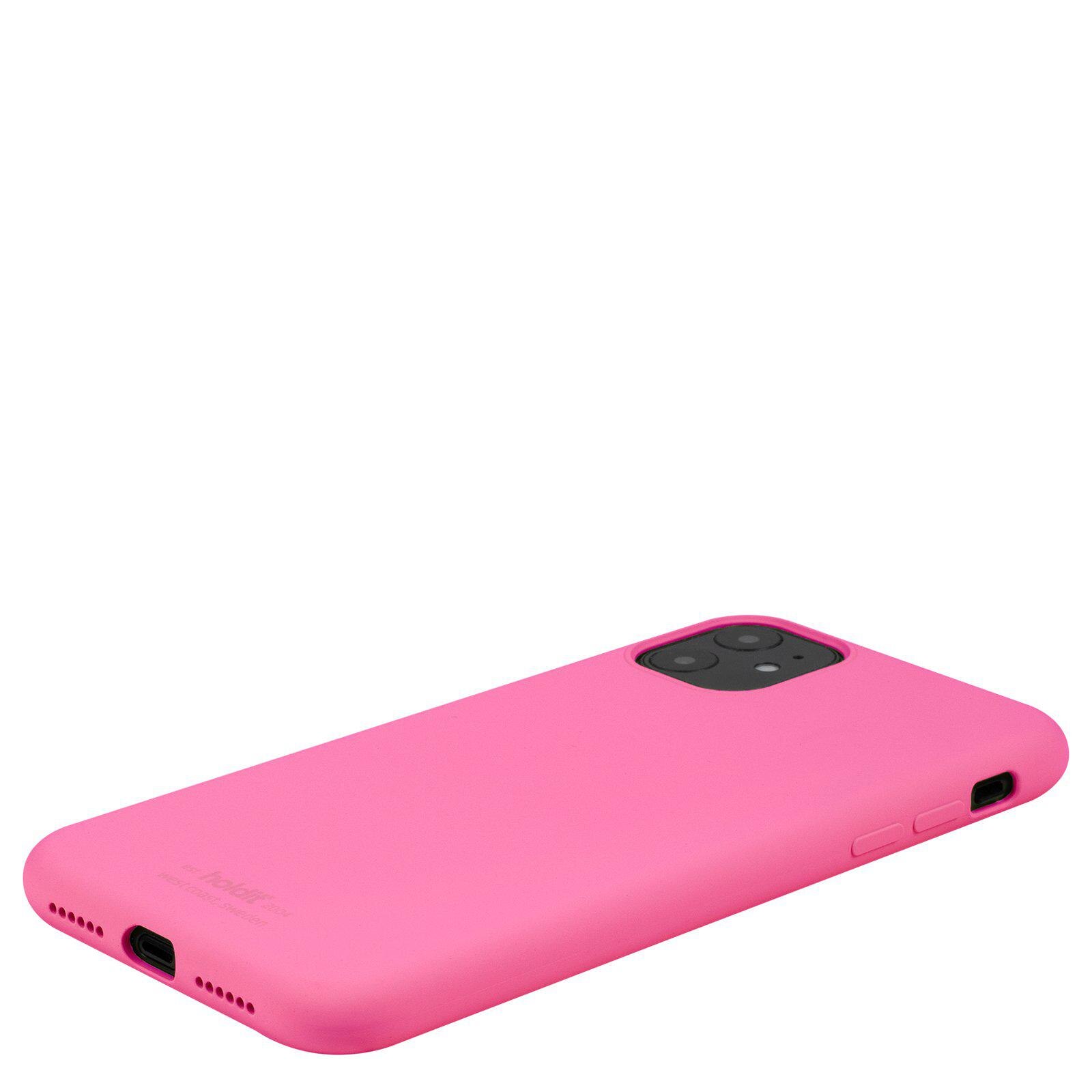 Cover in silicone iPhone 11 Bright Pink