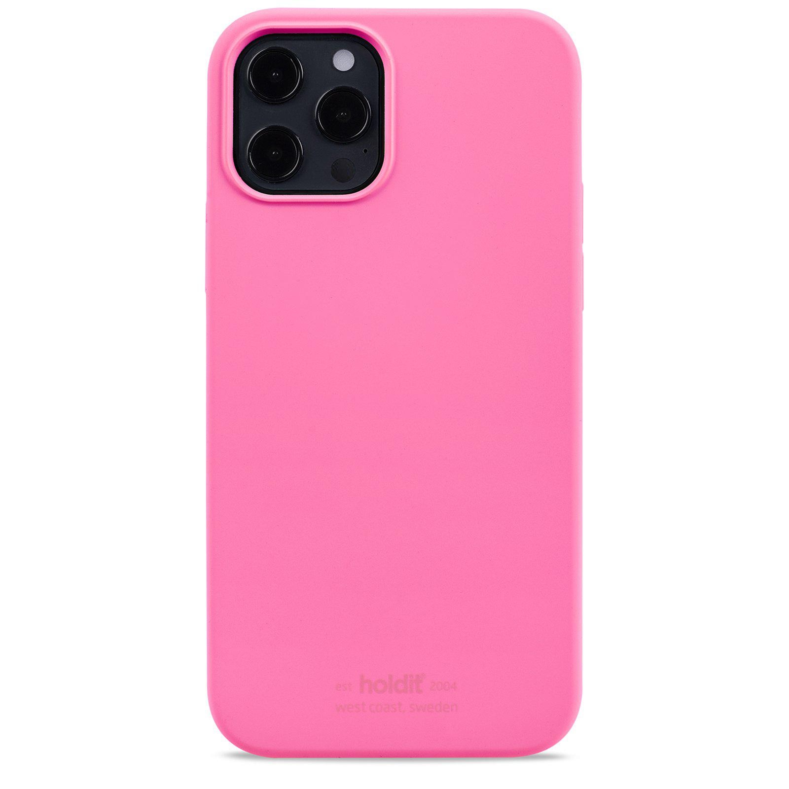 Cover in silicone iPhone 12/12 Pro Bright Pink