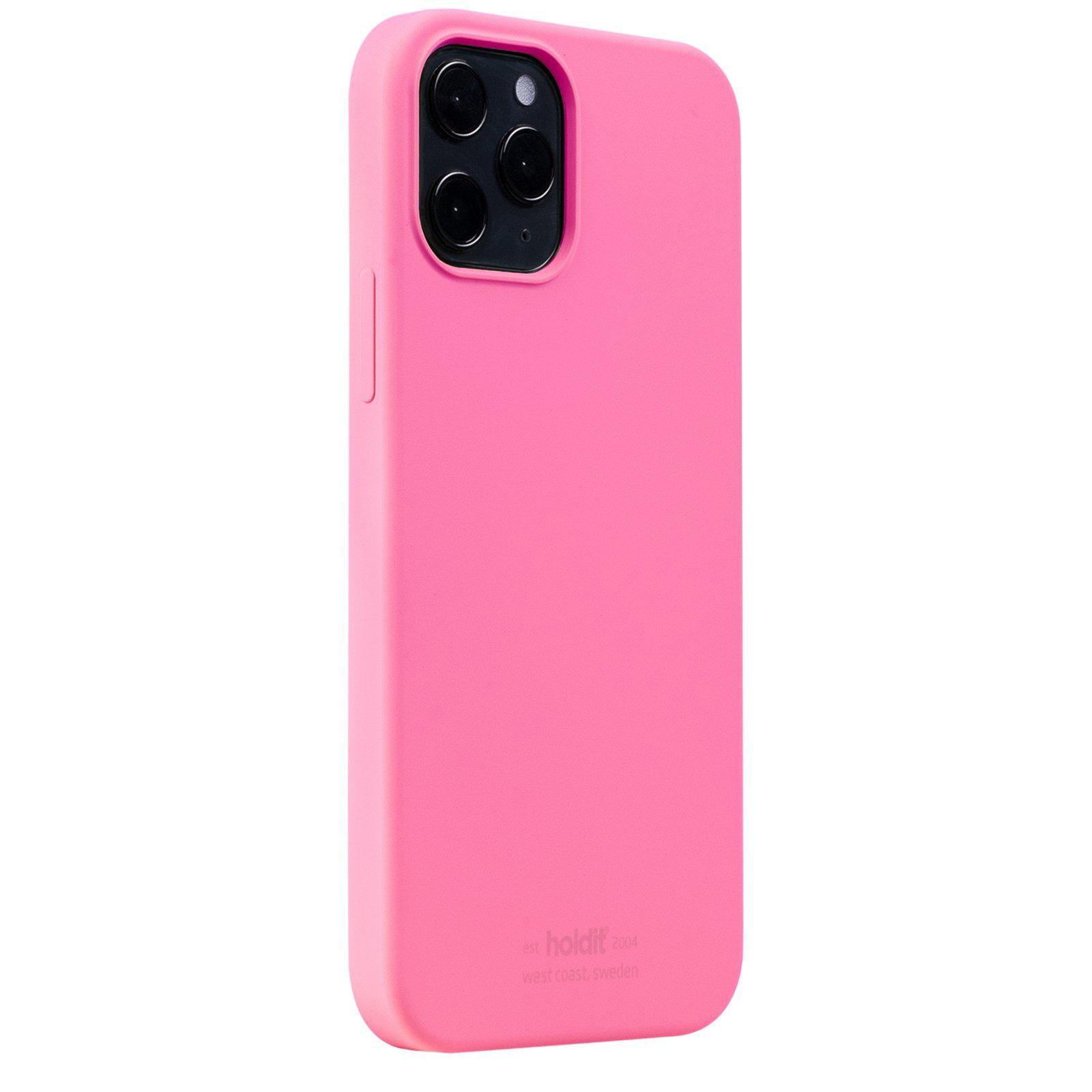 Cover in silicone iPhone 12/12 Pro Bright Pink