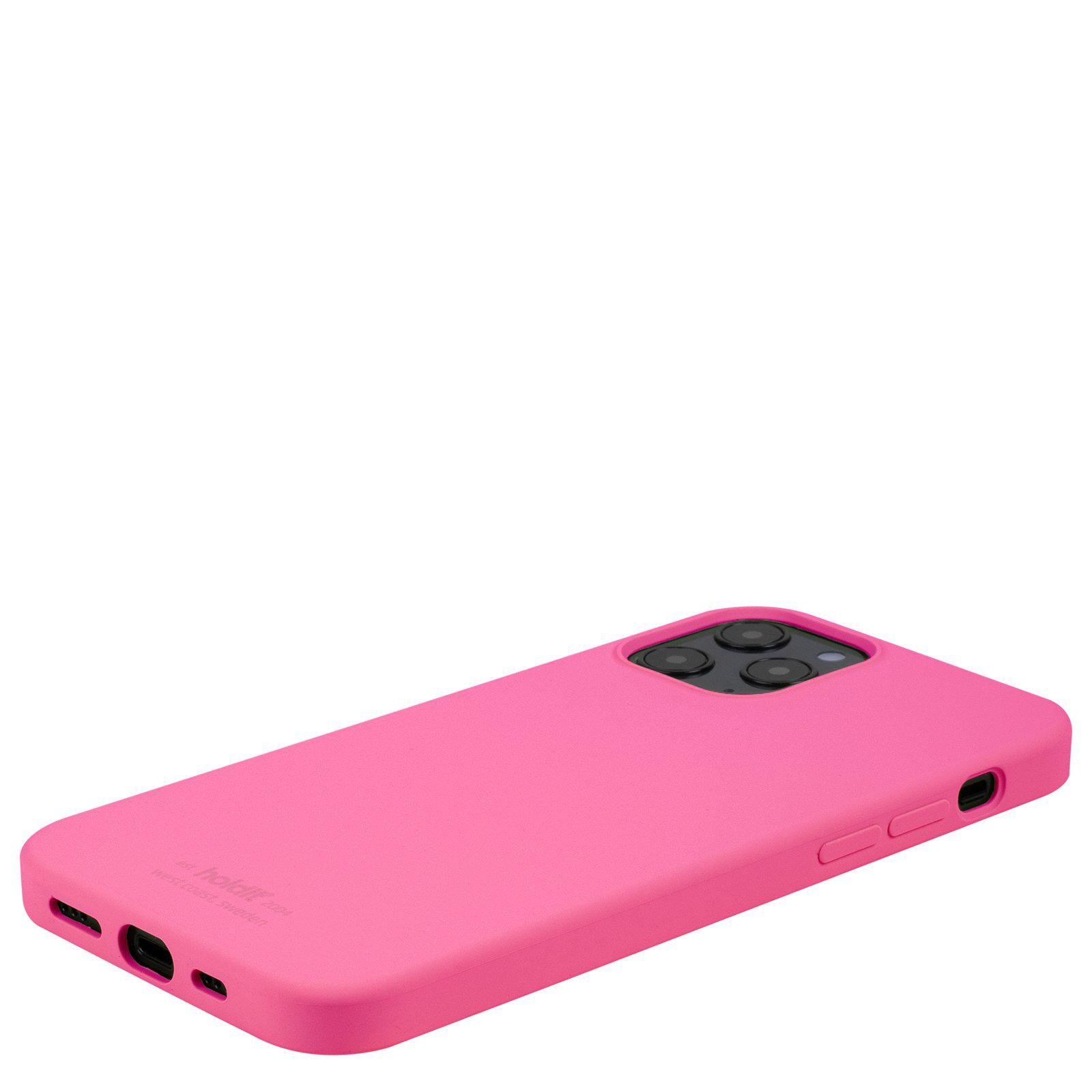 Cover in silicone iPhone 12/12 Pro Bright Pink
