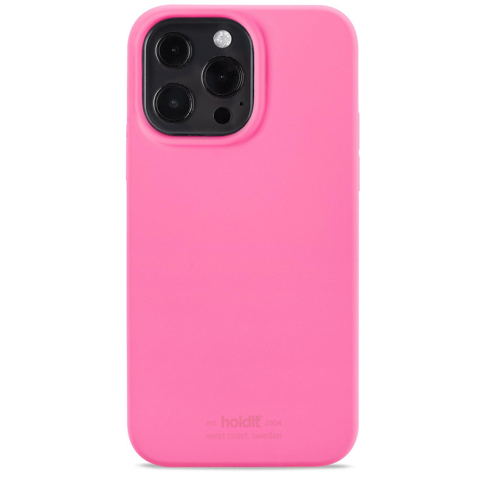 Cover in silicone iPhone 14 Pro Bright Pink