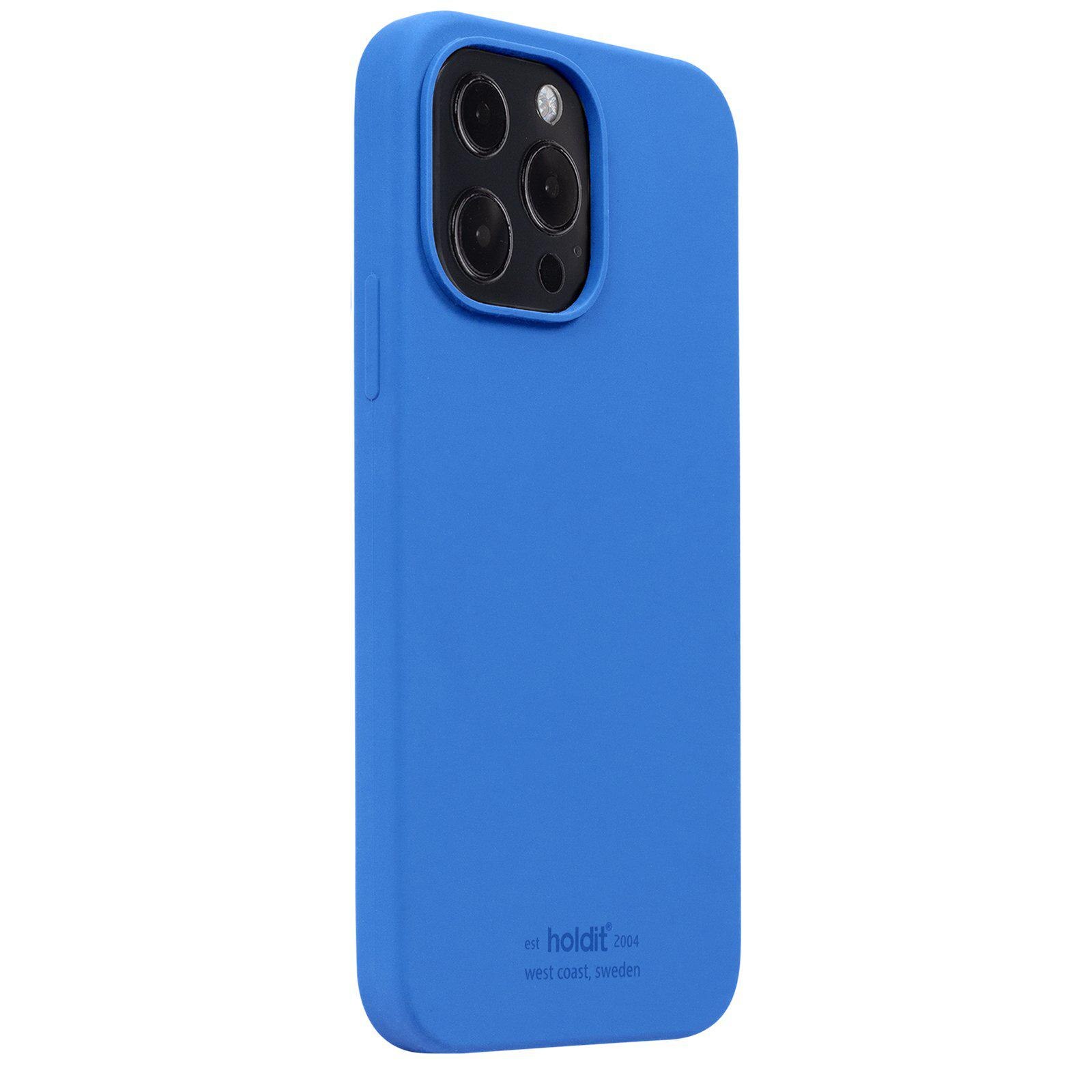 Cover in silicone per Apple iPhone 13 Pro Blu