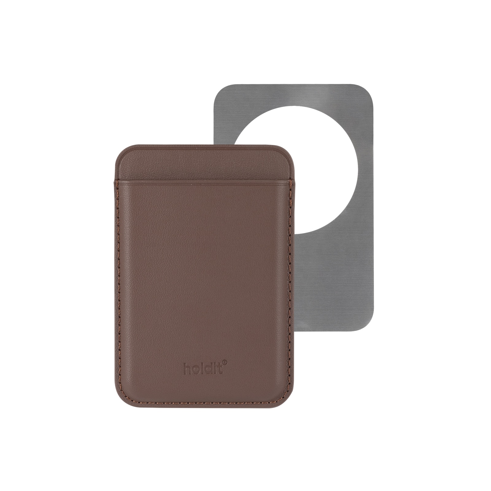 Porta tessere magnetico Dark Brown