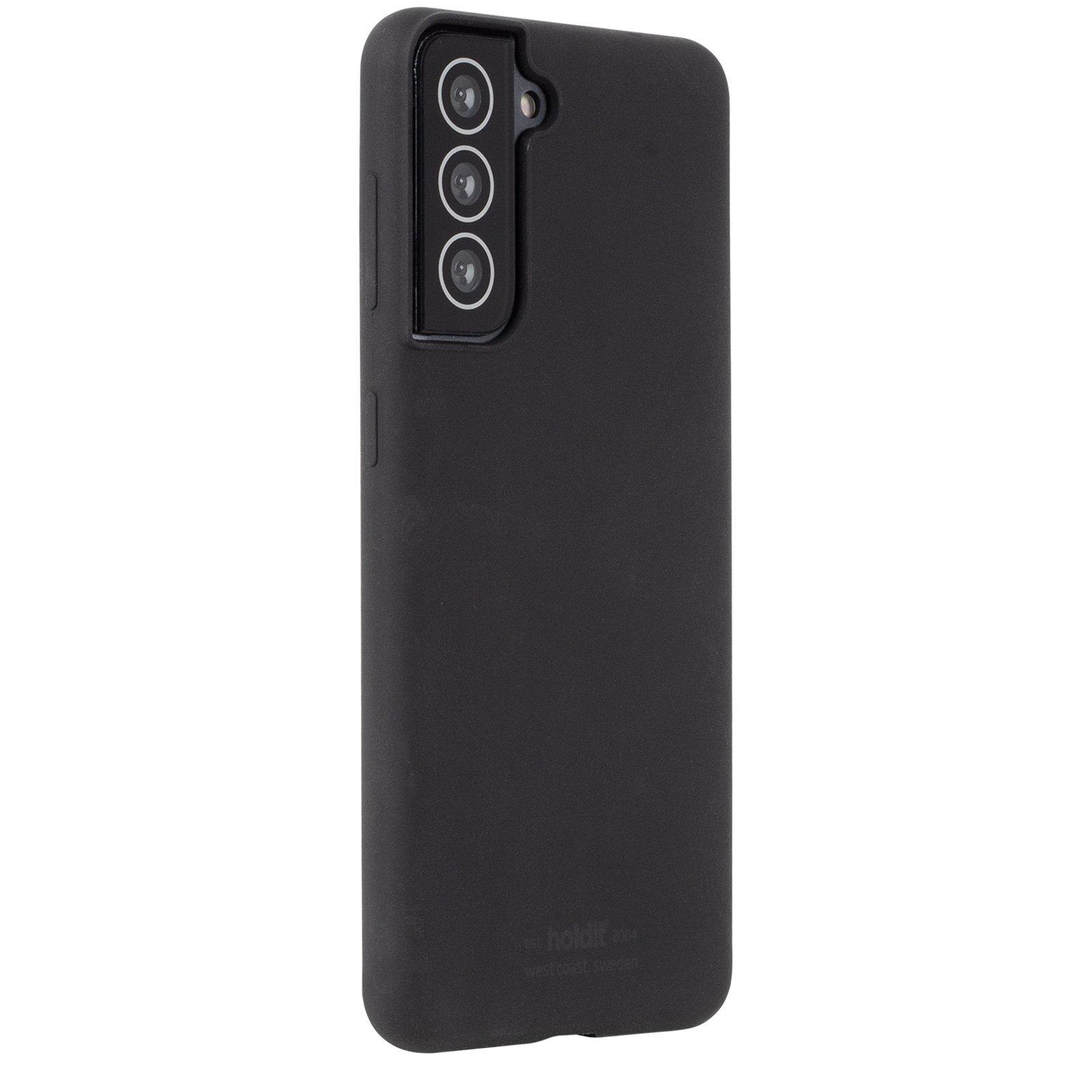 Cover in silicone per Samsung Galaxy S22 Nero