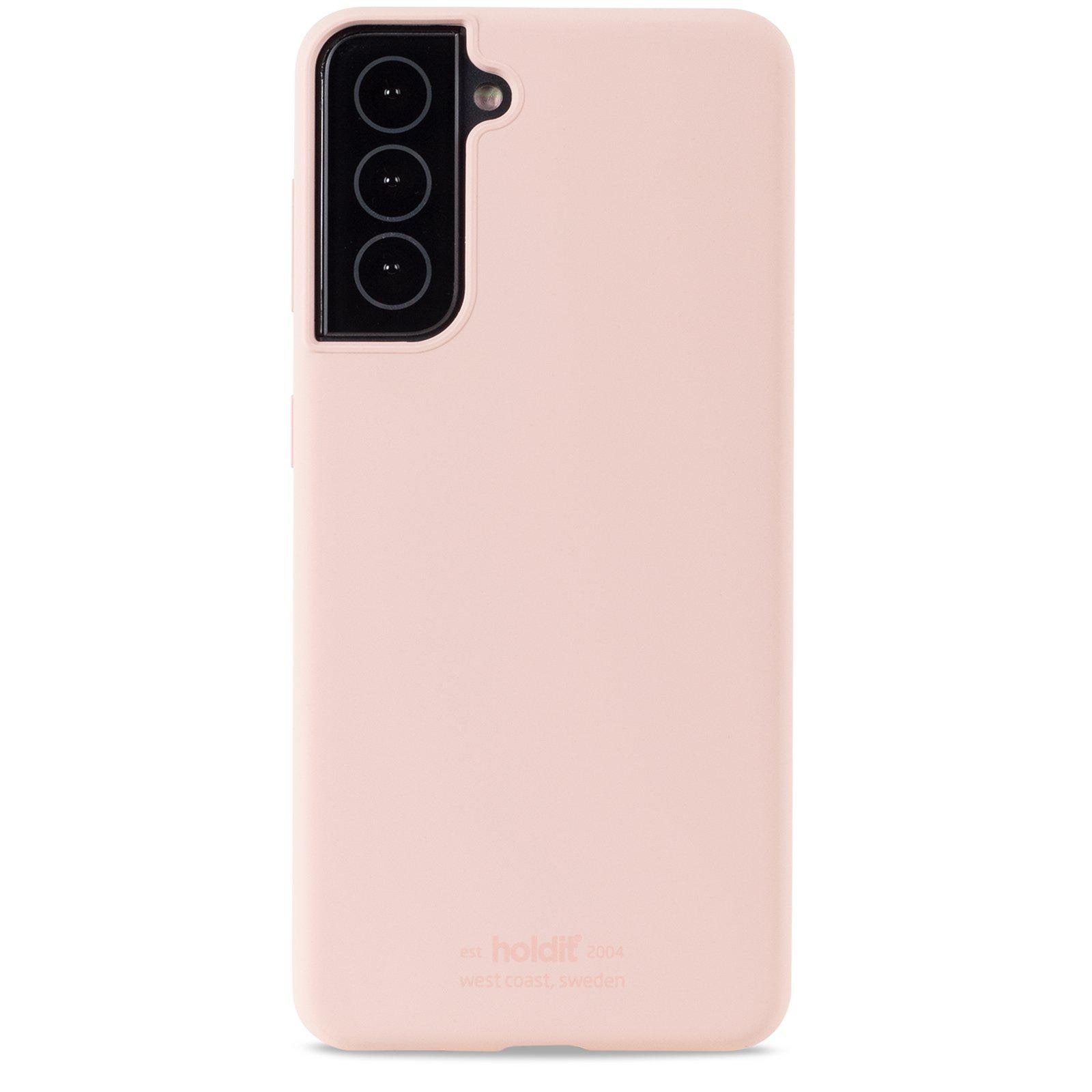 Cover in silicone per Samsung Galaxy S22 Rosa