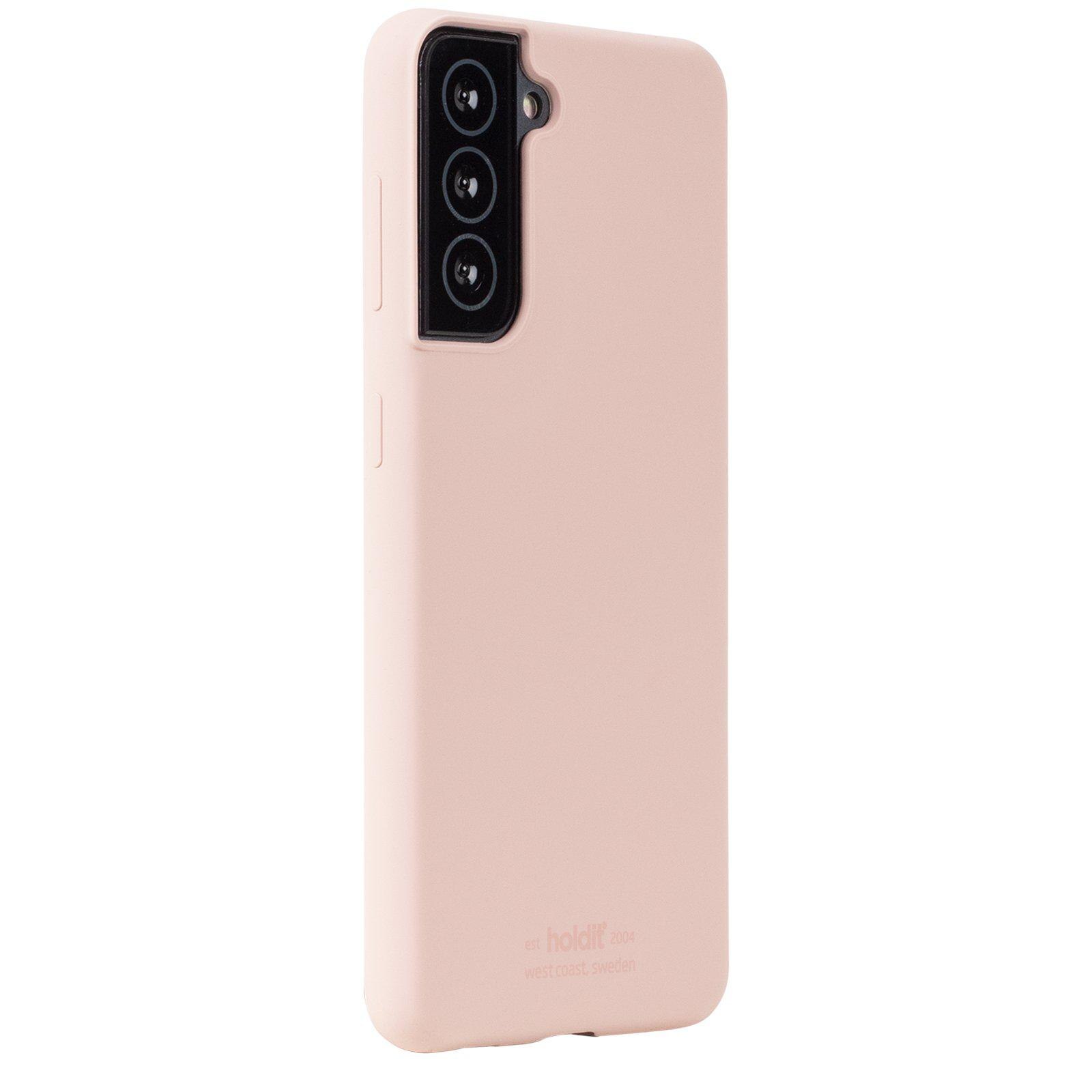 Cover in silicone per Samsung Galaxy S22 Rosa