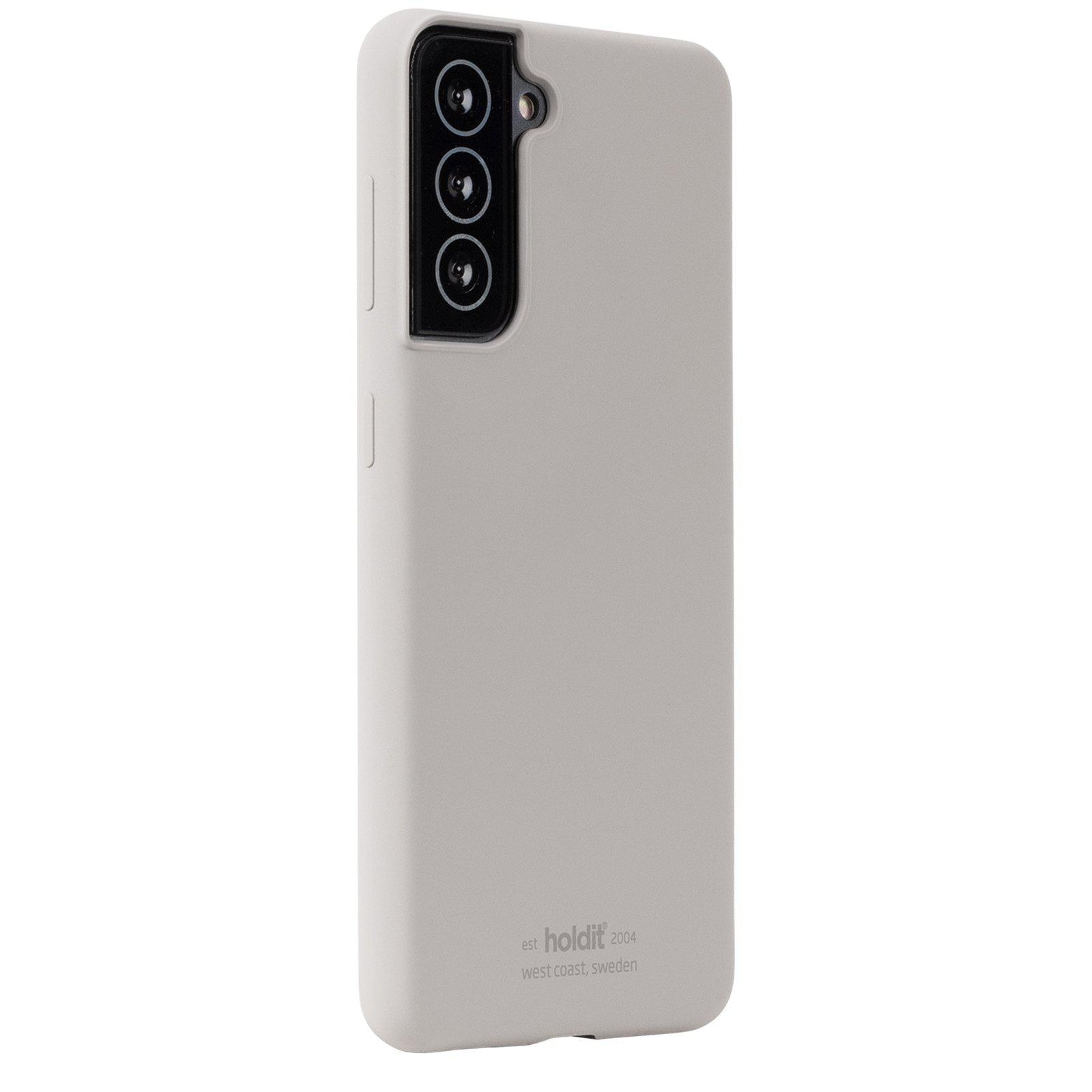 Cover in silicone per Samsung Galaxy S22 Grigio