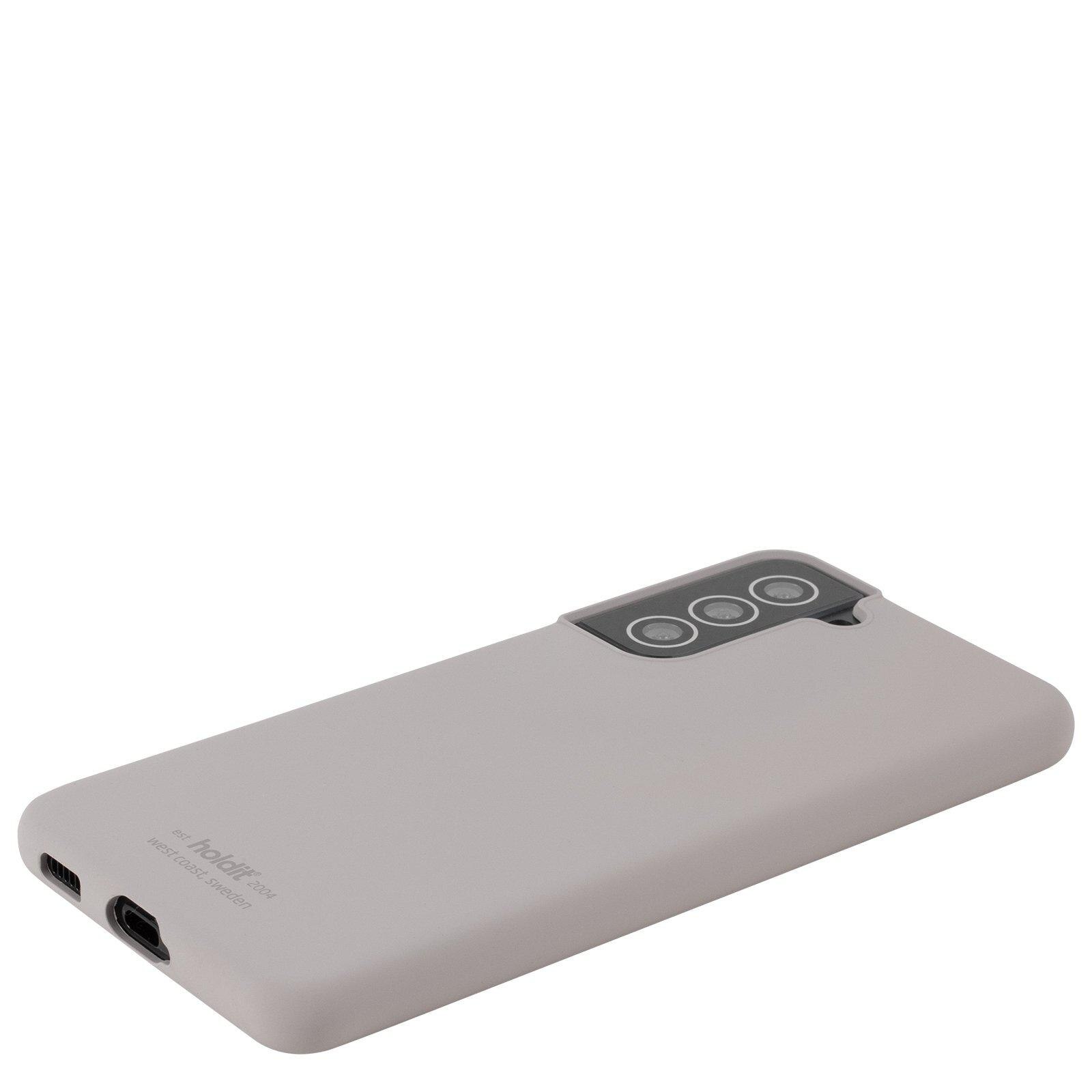 Cover in silicone per Samsung Galaxy S22 Grigio