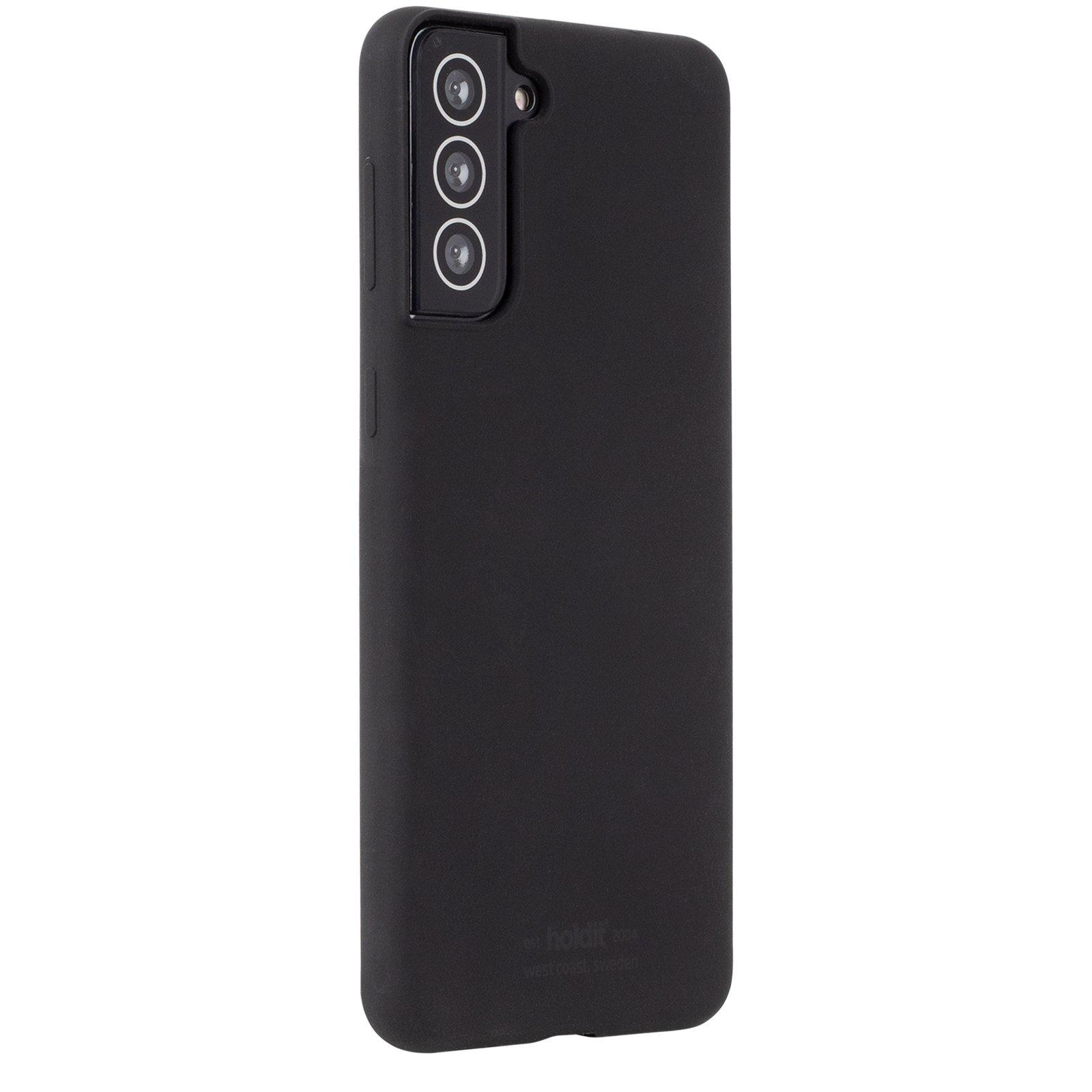 Cover in silicone per Samsung Galaxy S22 Plus Nero