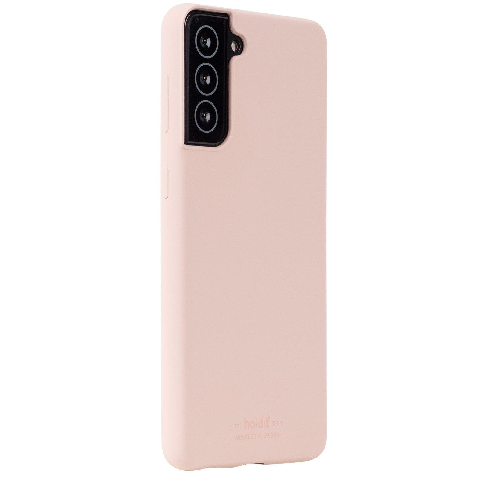Cover in silicone per Samsung Galaxy S22 Plus Rosa