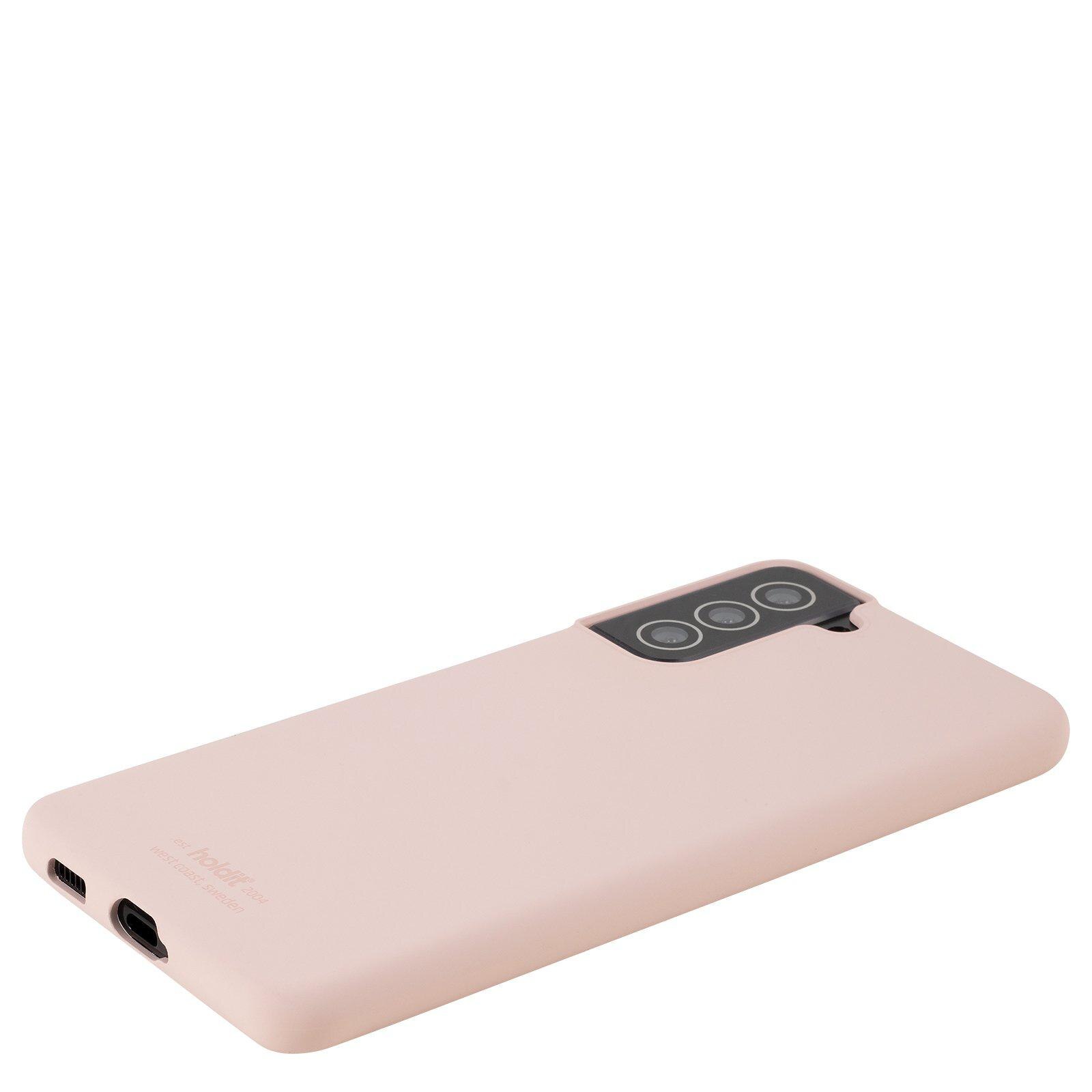 Cover in silicone per Samsung Galaxy S22 Plus Rosa