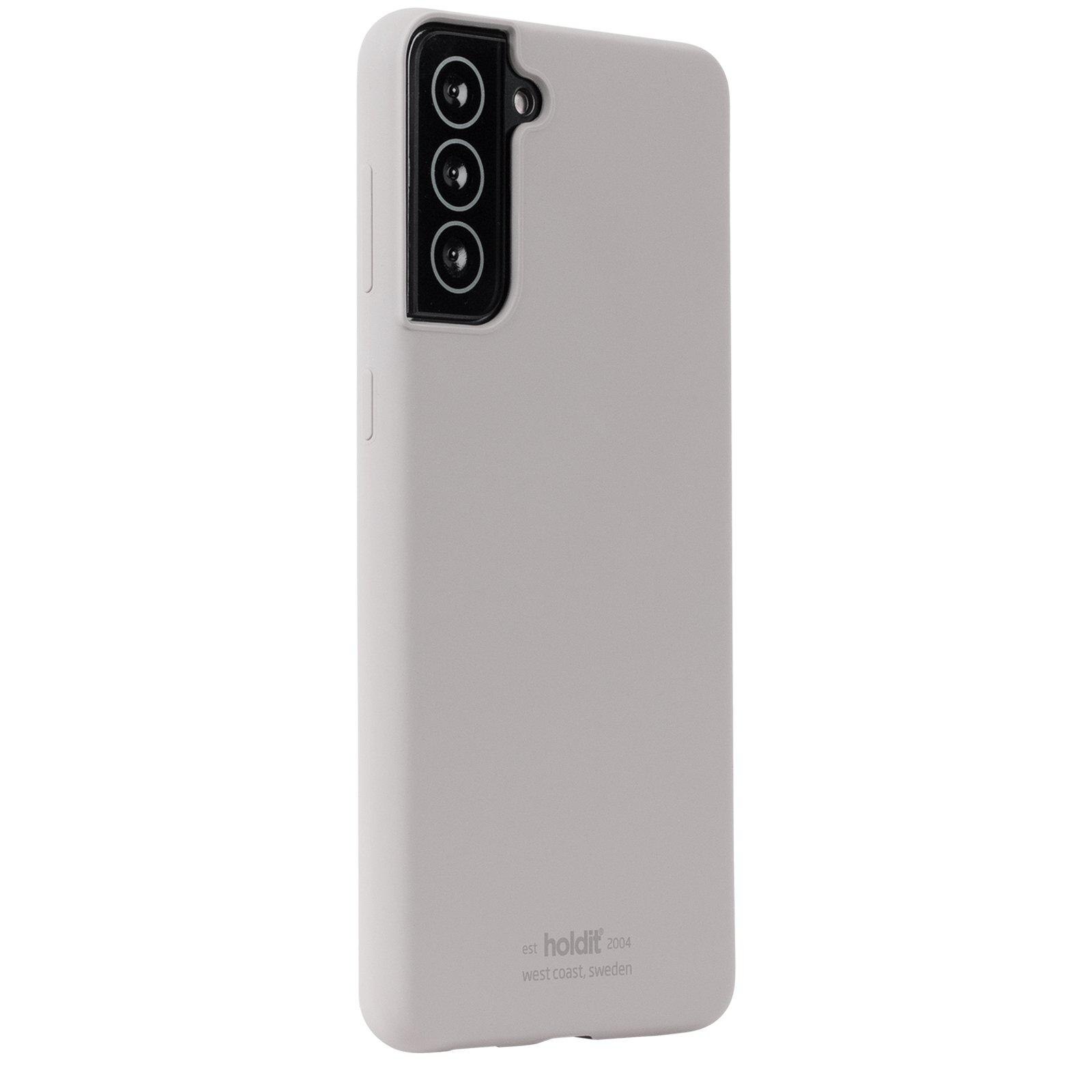 Cover in silicone per Samsung Galaxy S22 Plus Grigio