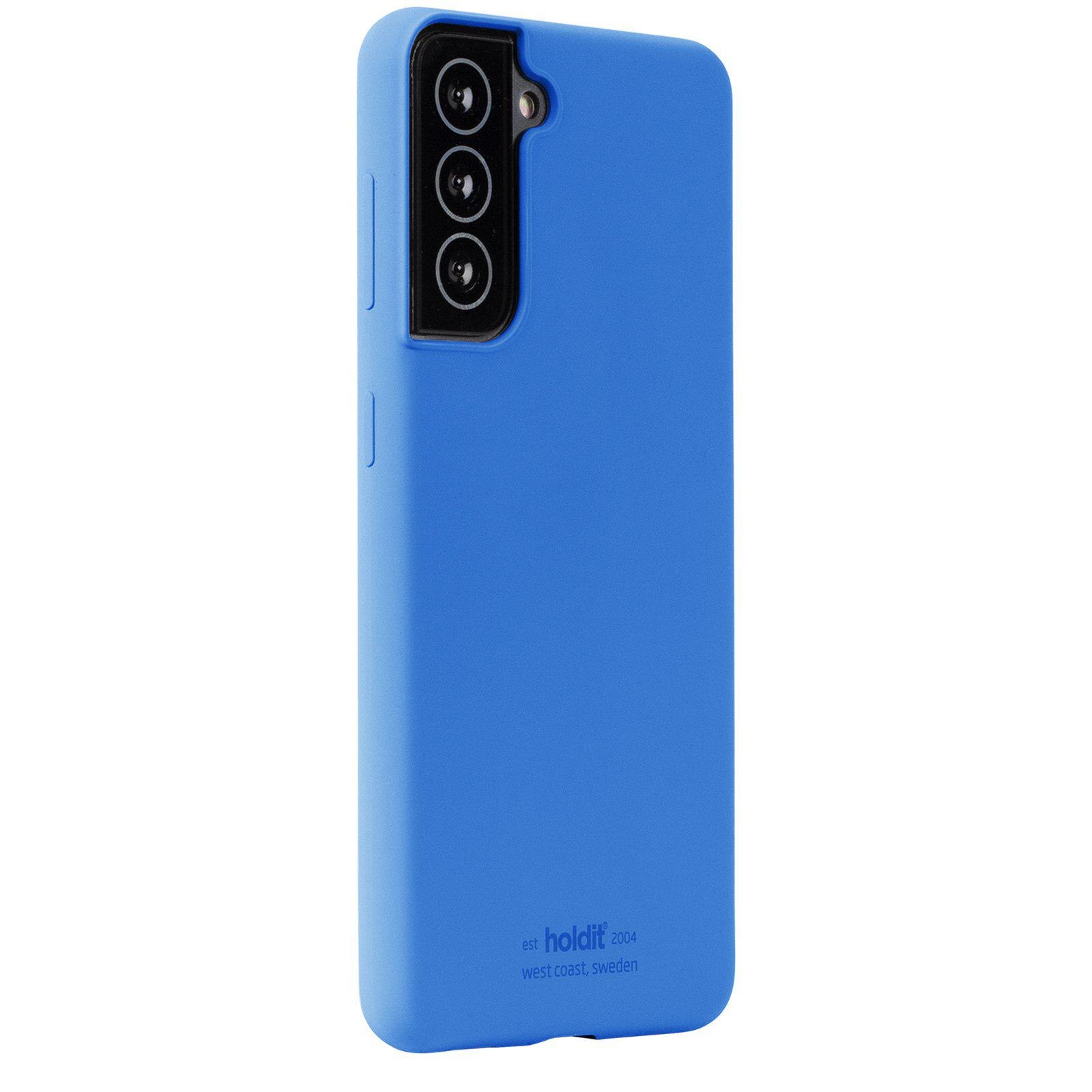 Cover in silicone per Samsung Galaxy S22 Blu