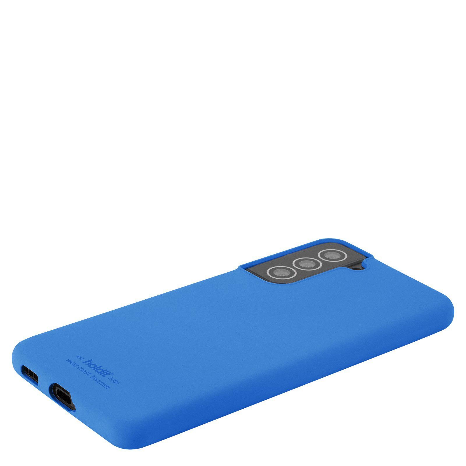 Cover in silicone per Samsung Galaxy S22 Blu