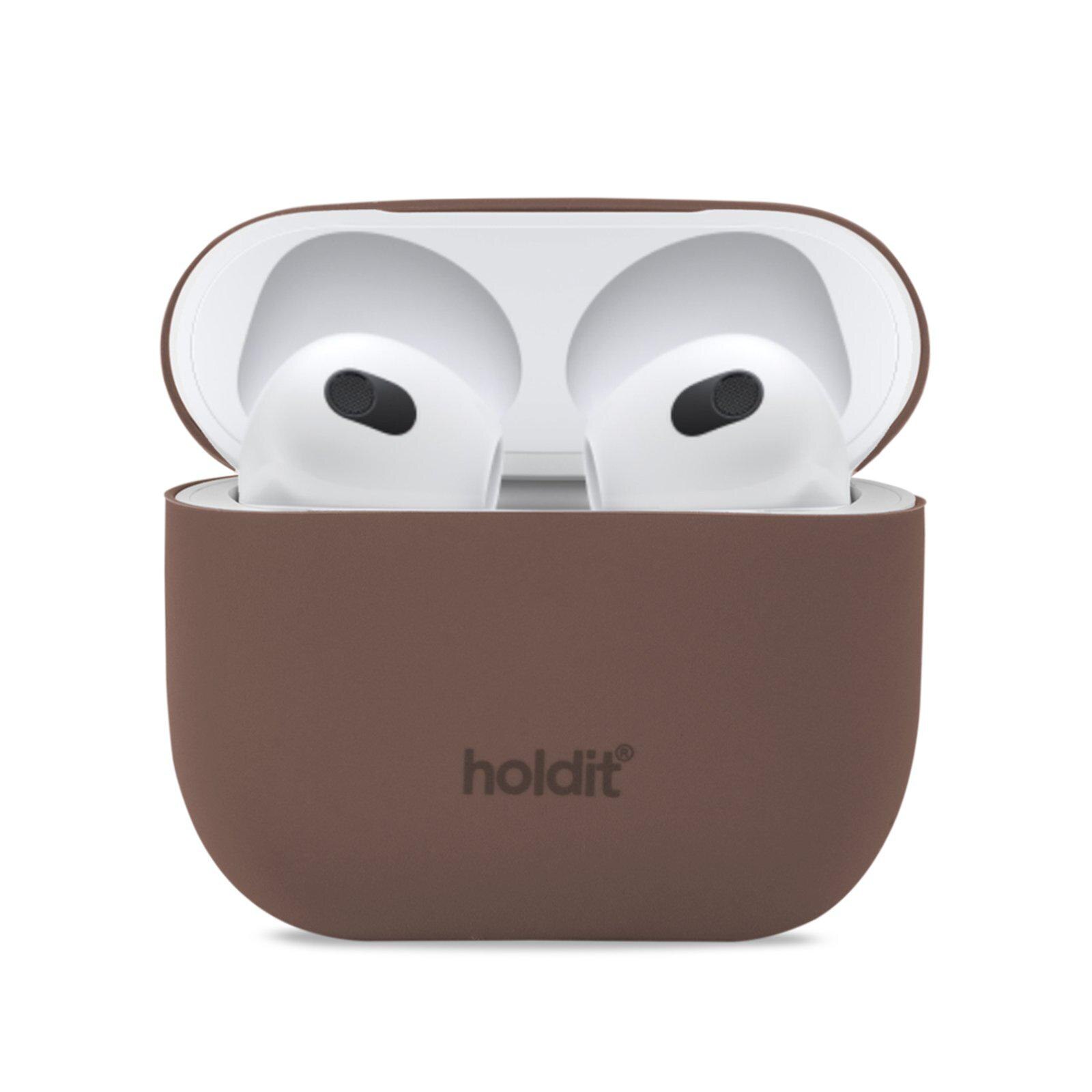 Custodia in silicone AirPods 3 Dark Brown