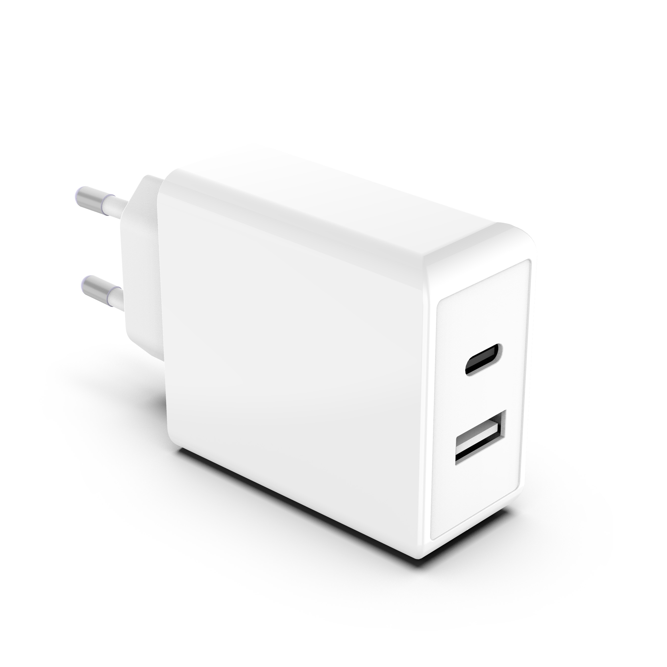Alimentatore USB-C+A da 65W Power Delivery Bianco