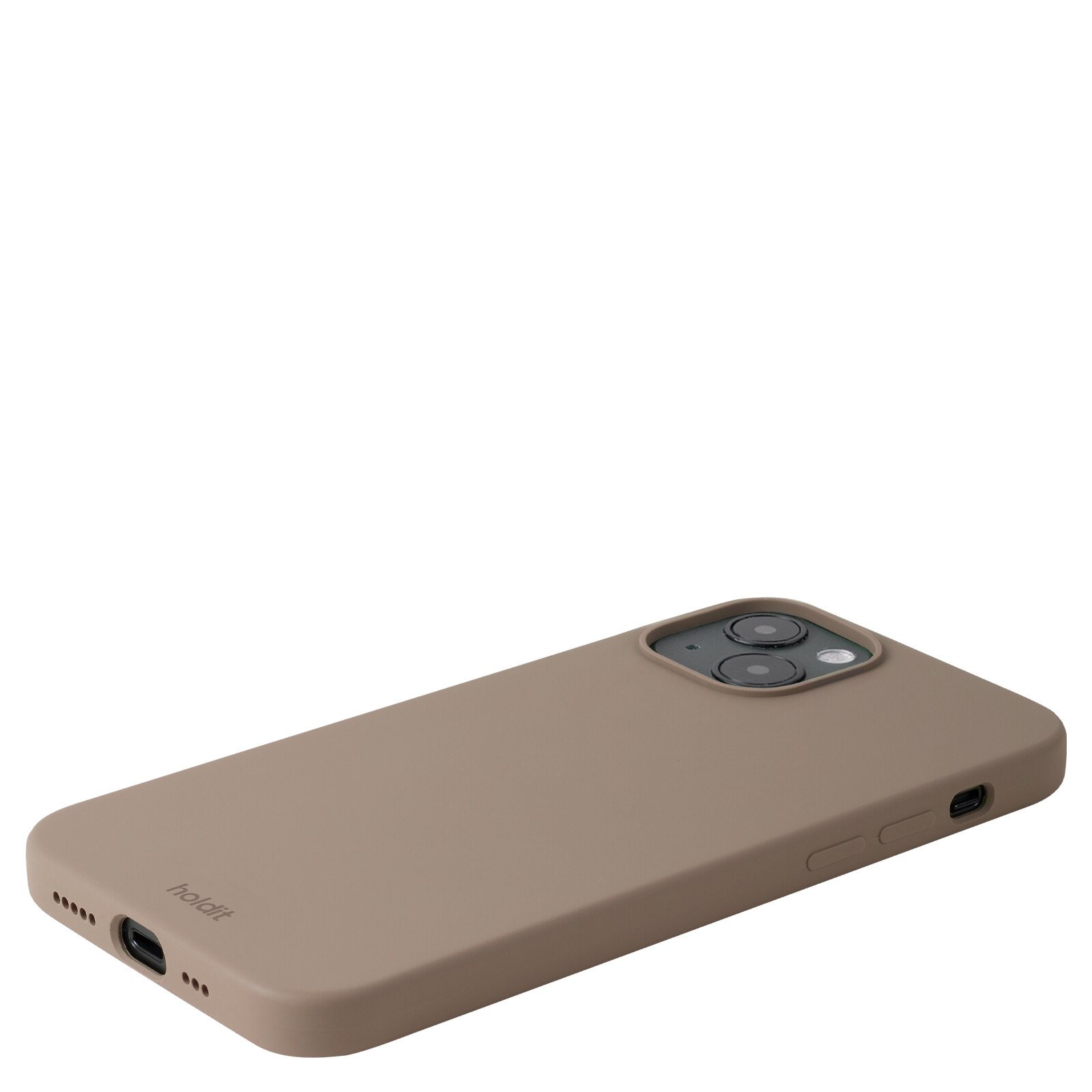 Cover in silicone per iPhone 14 Plus Marrone