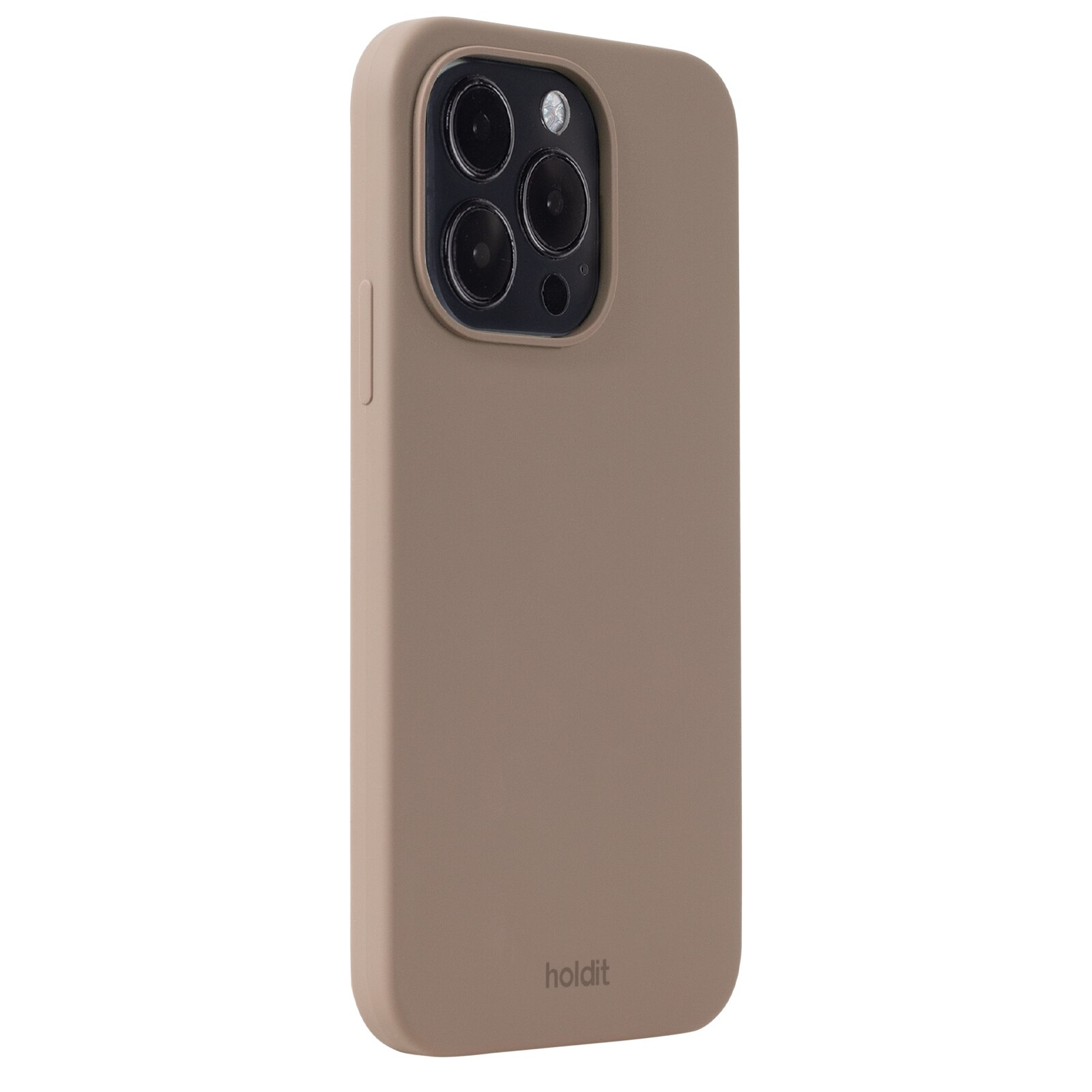 Cover in silicone iPhone 14 Pro Mocha Brown