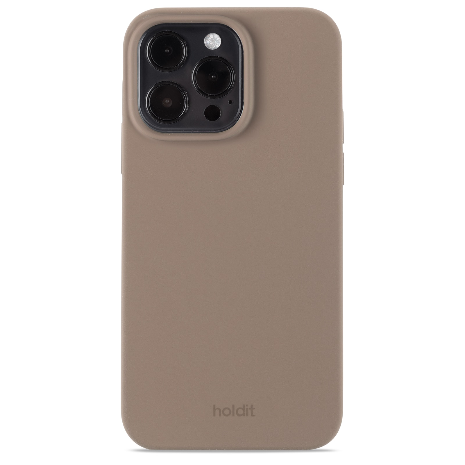 Cover in silicone iPhone 14 Pro Max Mocha Brown