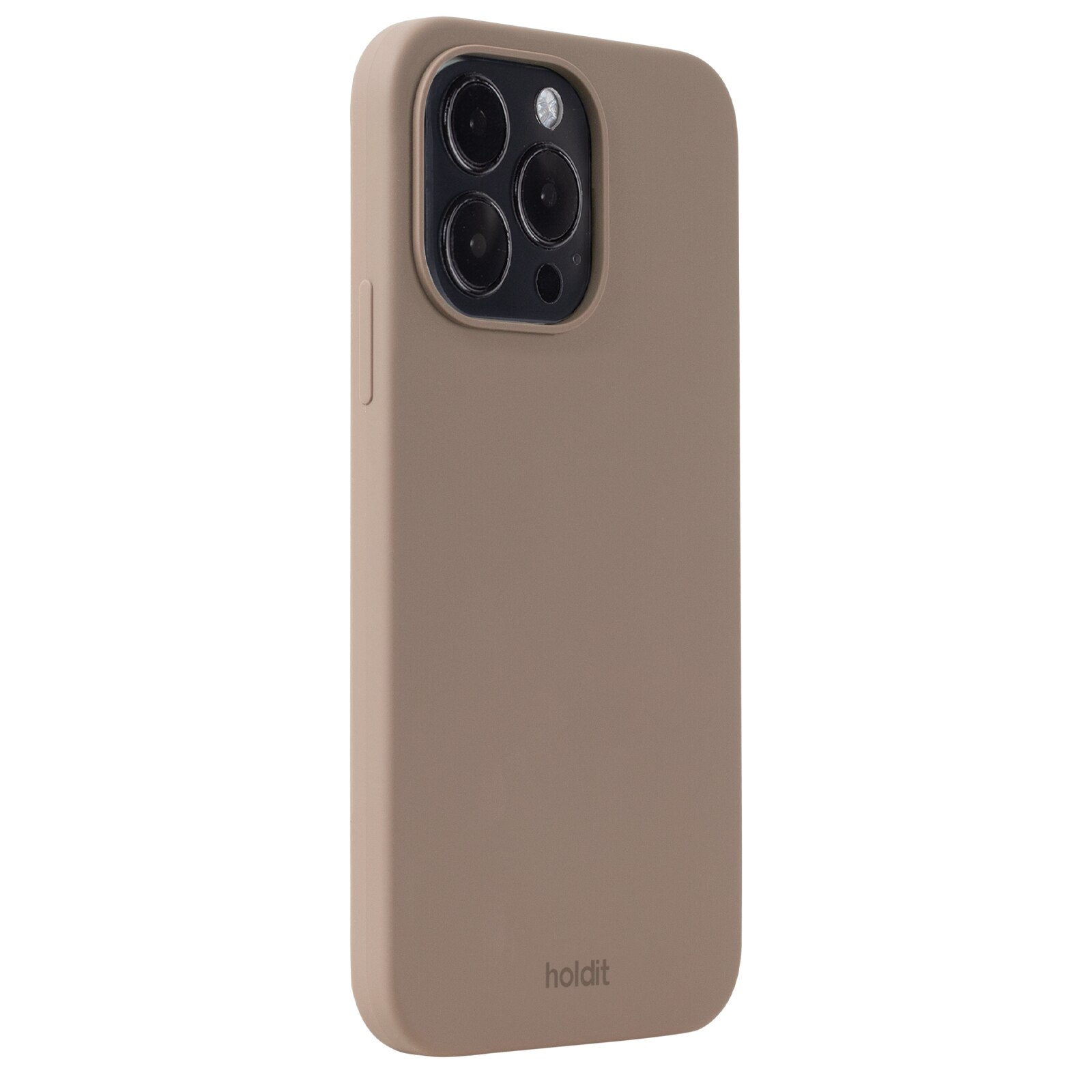 Cover in silicone per iPhone 14 Pro Max Marrone