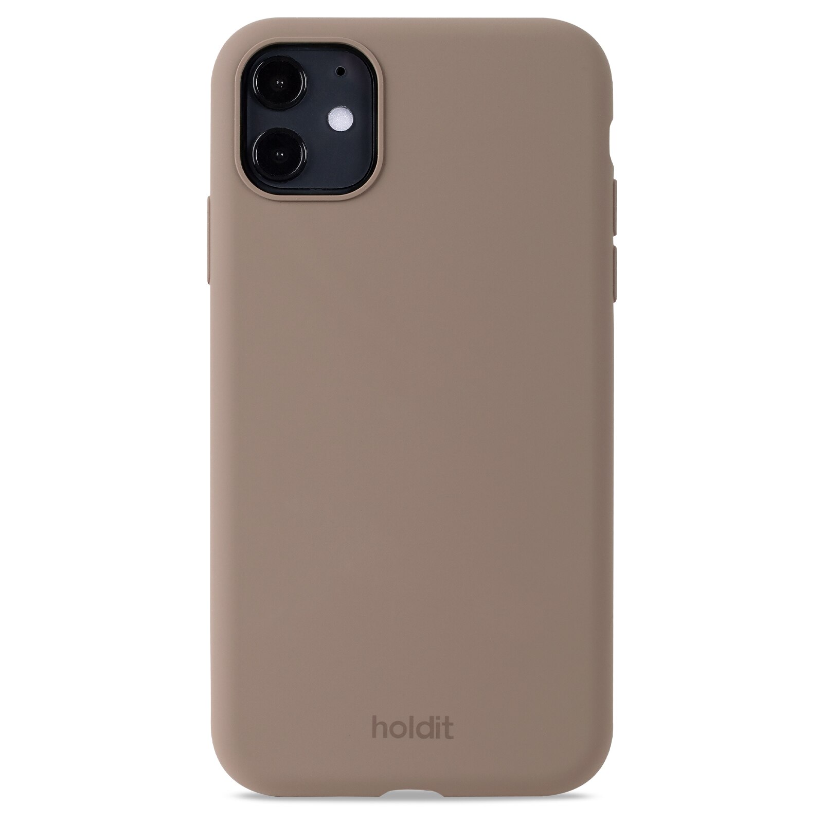 Cover in silicone iPhone 11 Mocha Brown