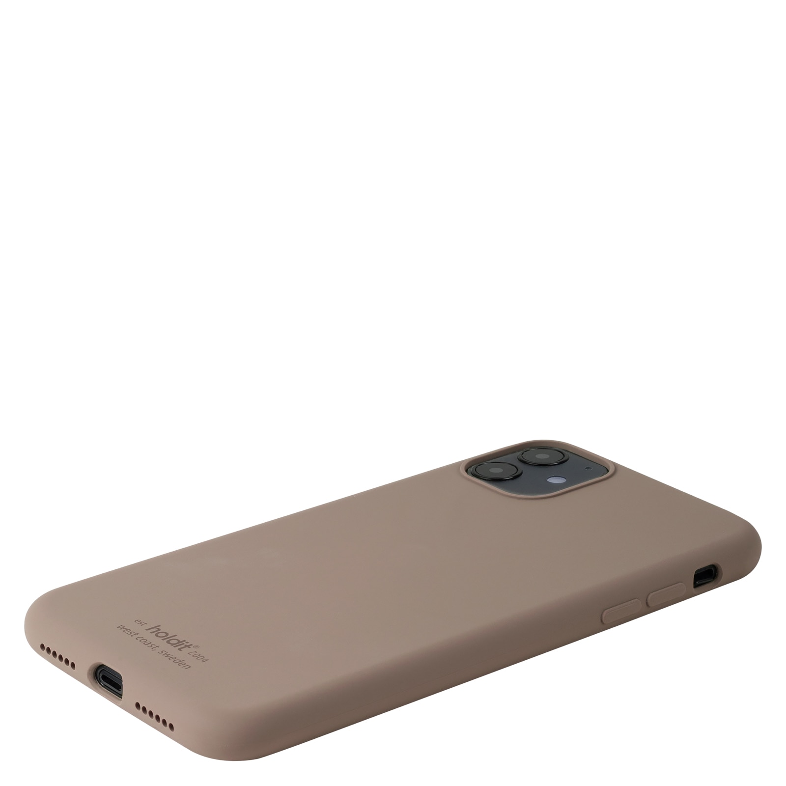 Cover in silicone iPhone 11 Mocha Brown