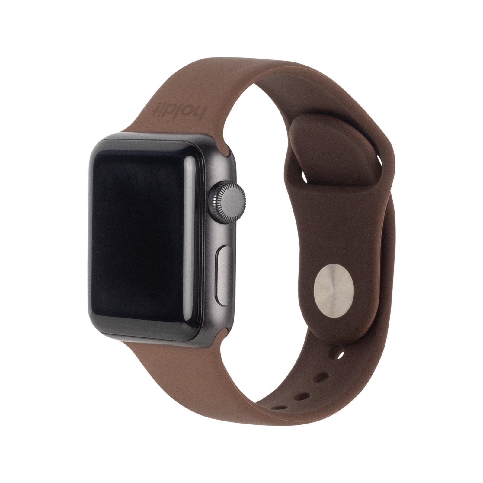 Cinturino in Silicone Apple Watch 41mm Series 8 Dark Brown