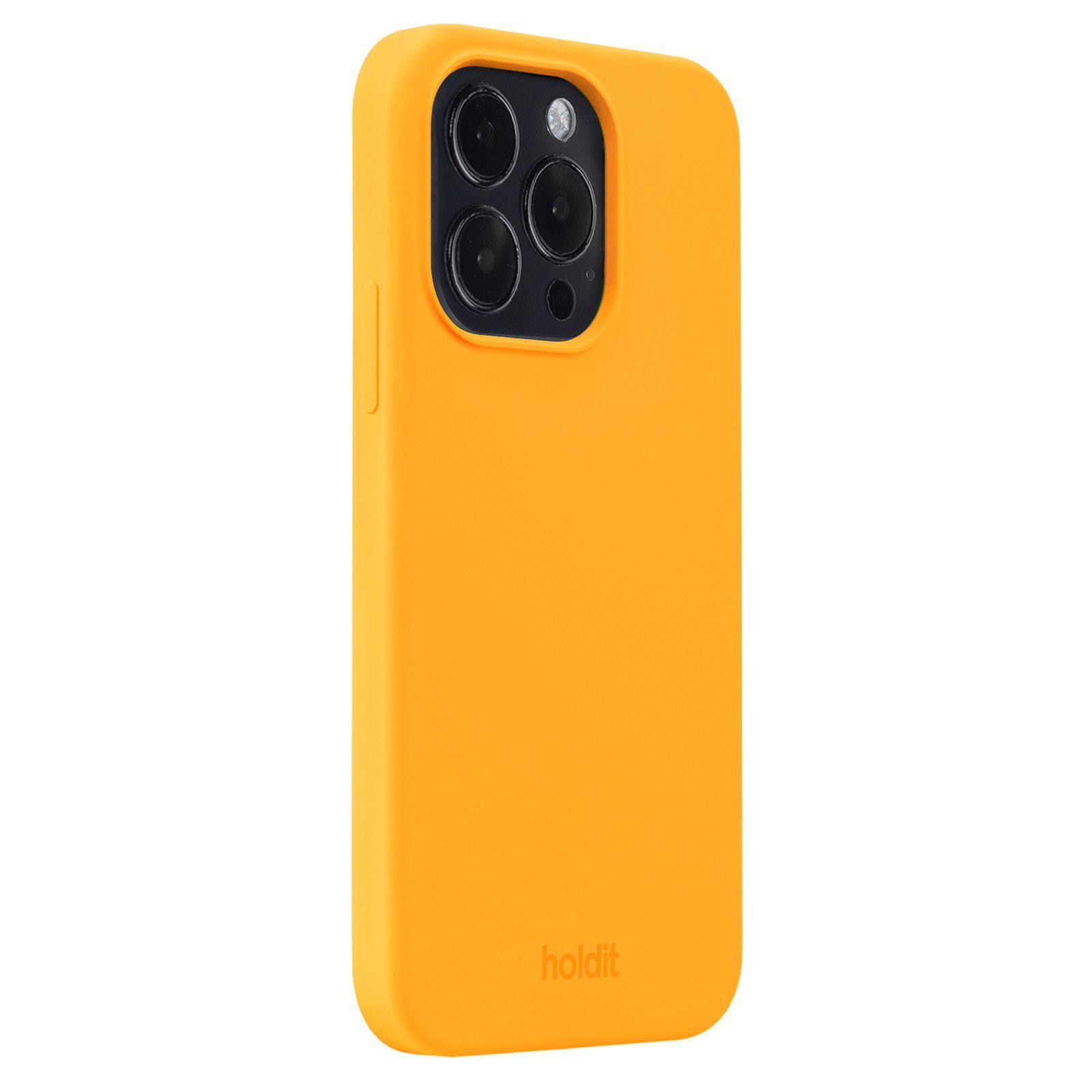 Cover in silicone per iPhone 14 Pro Orange Juice