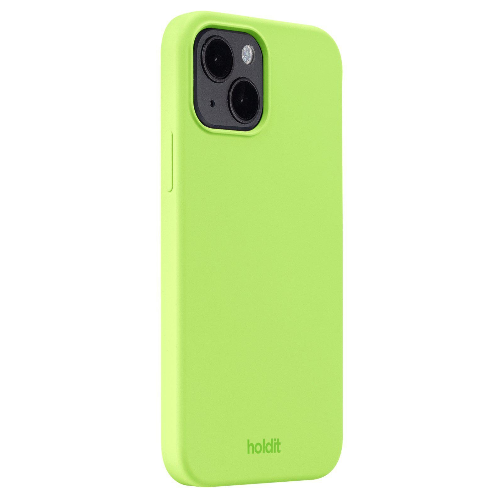 Cover in silicone per iPhone 13 Acid Green