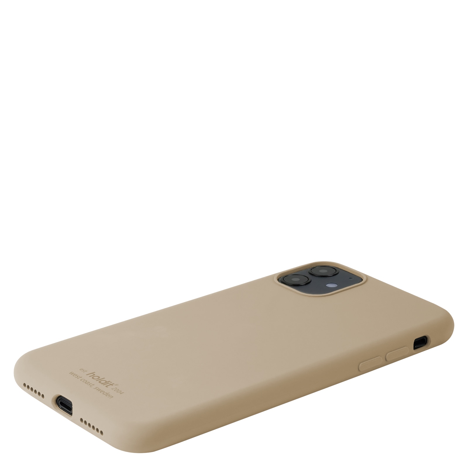 Cover in silicone iPhone 11 Latte Beige