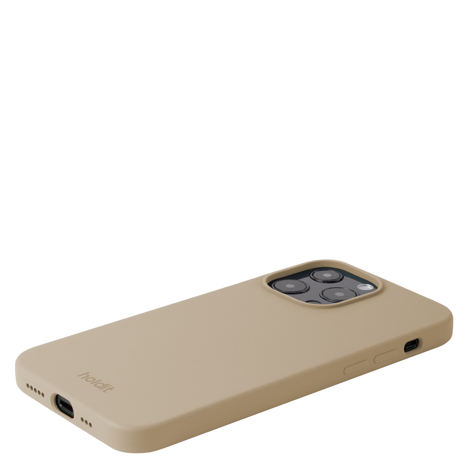Cover in silicone iPhone 13 Pro Latte Beige