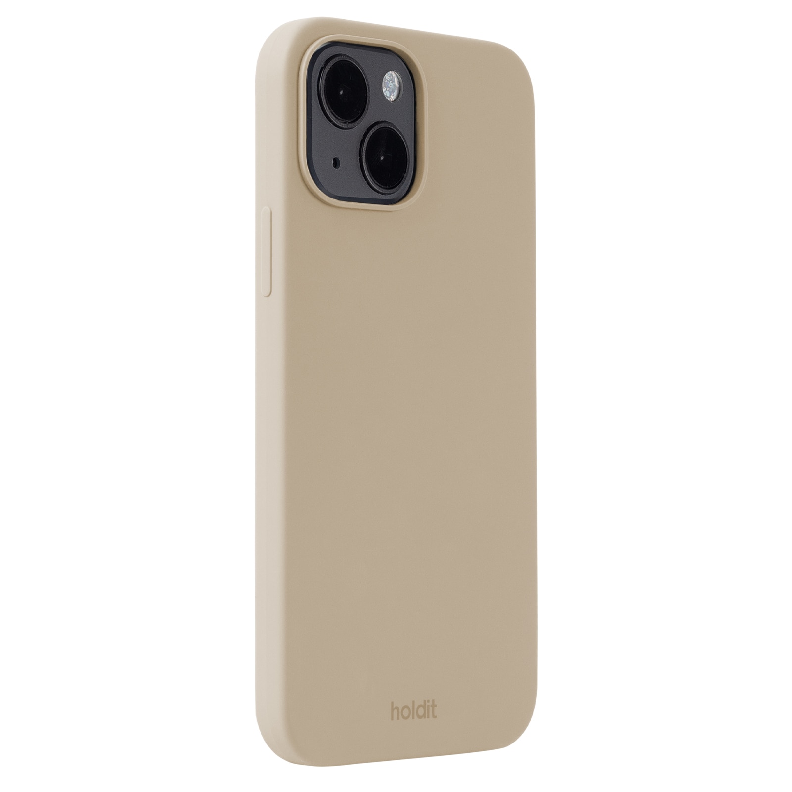 Cover in silicone iPhone 14 Latte Beige