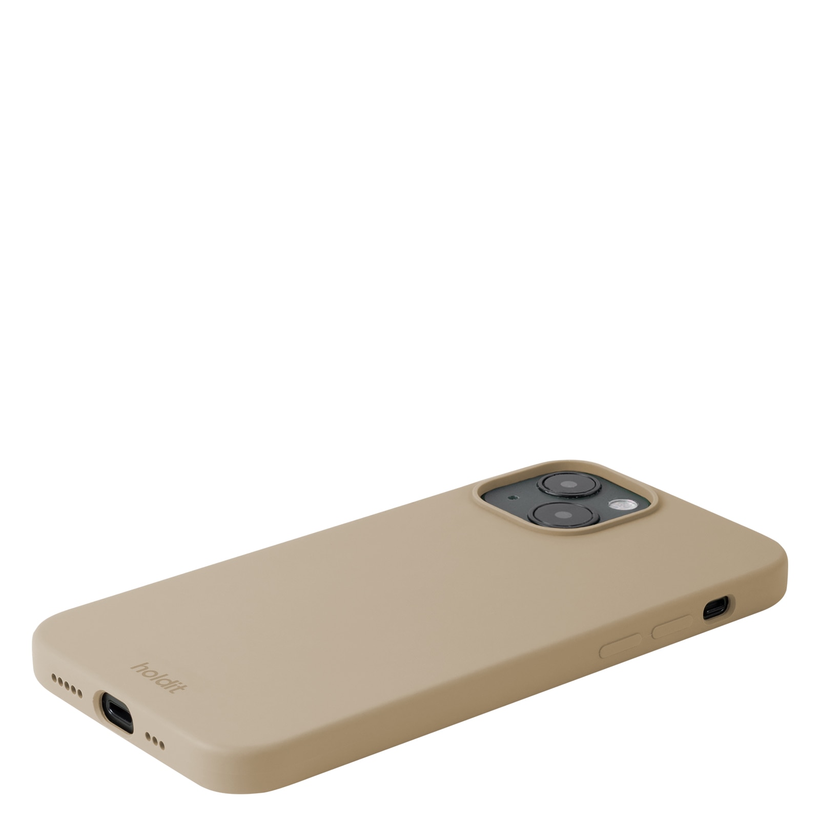 Cover in silicone iPhone 14 Latte Beige