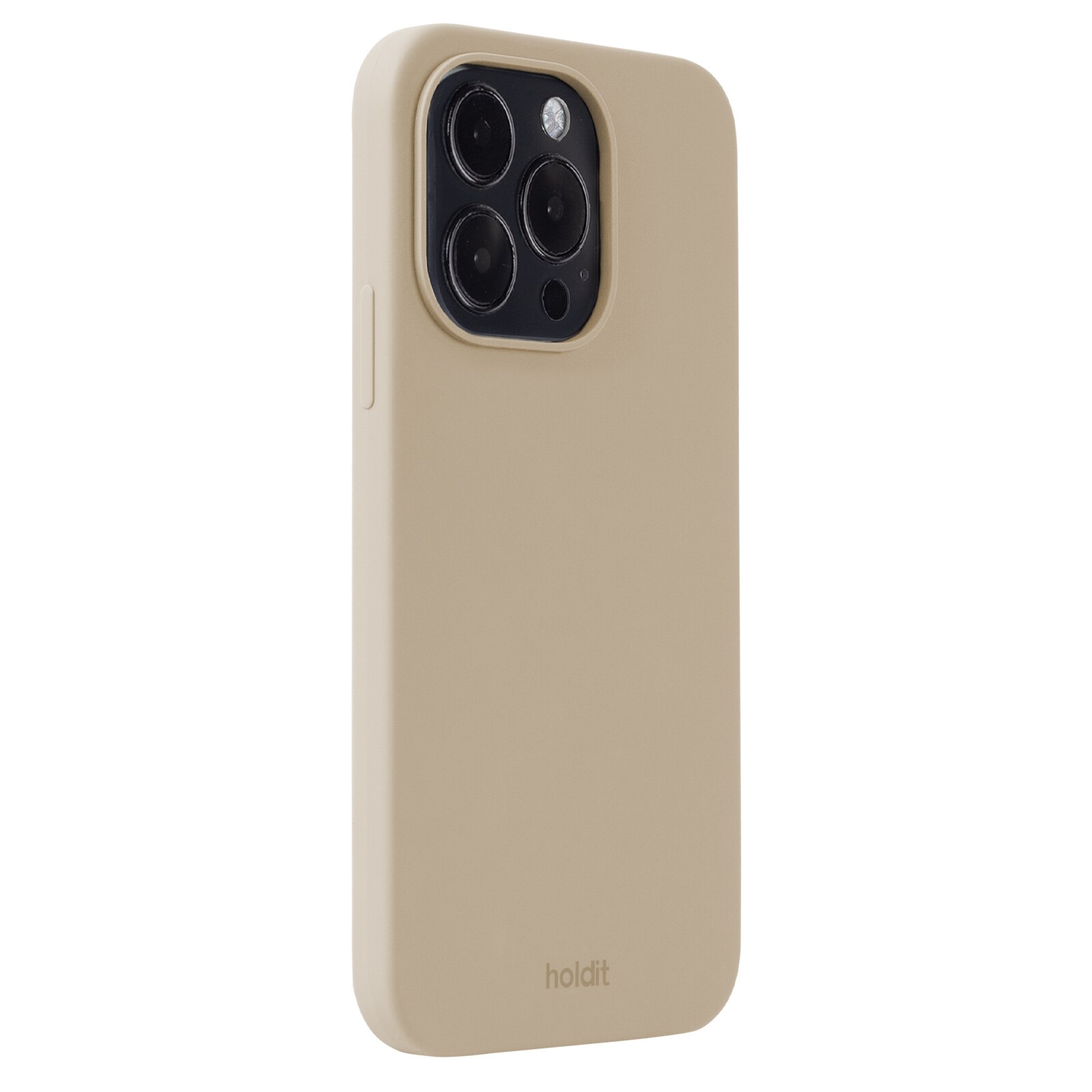 Cover in silicone iPhone 14 Pro Latte Beige