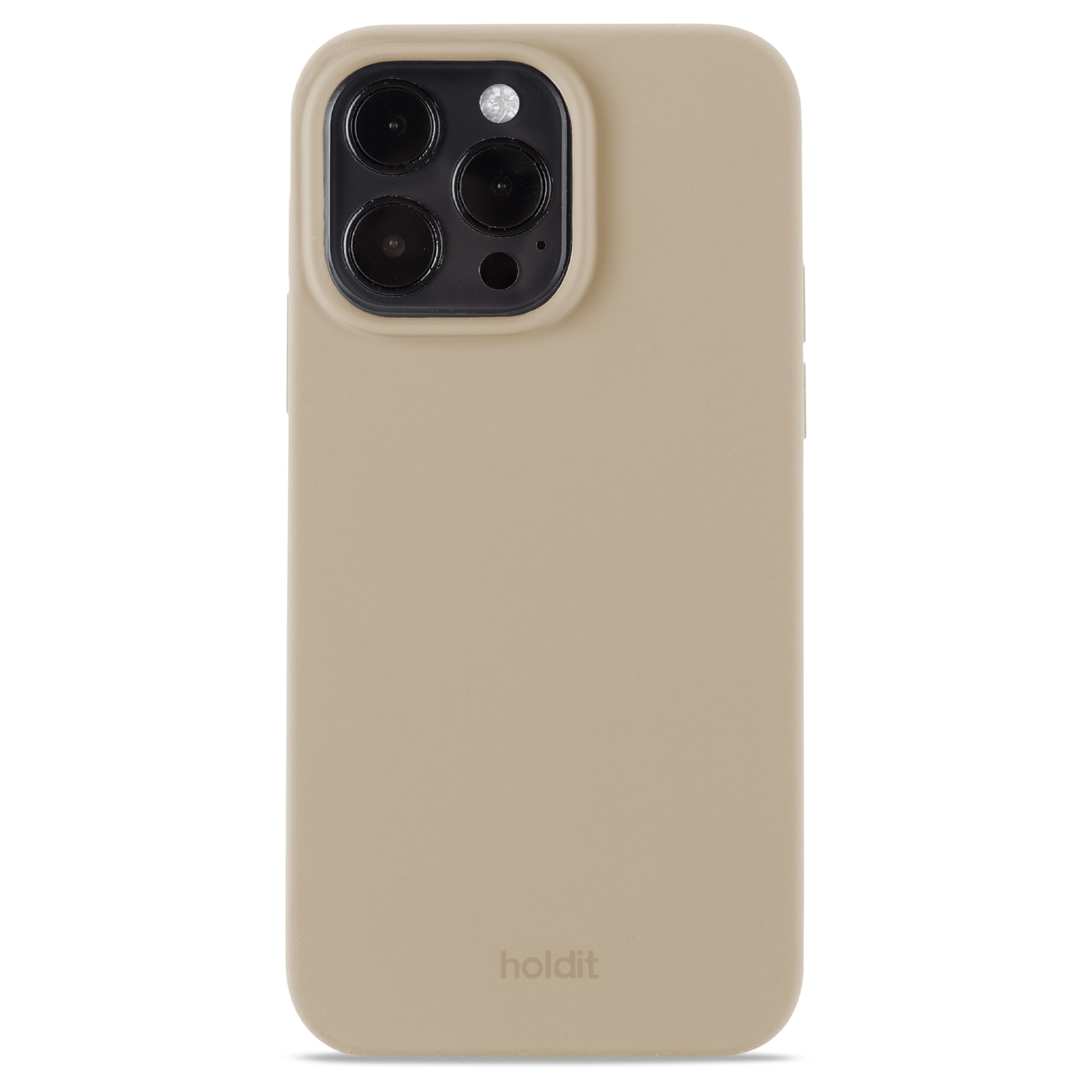 Cover in silicone iPhone 14 Pro Max Latte Beige