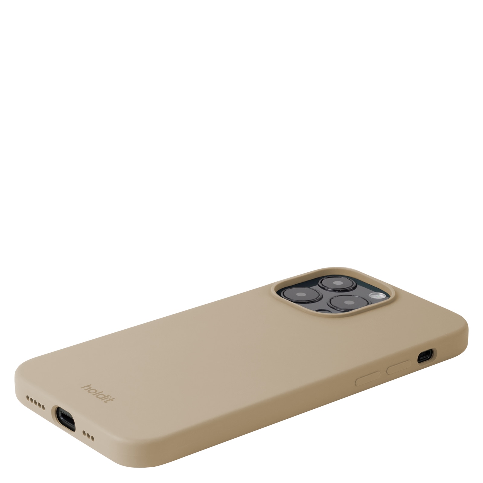 Cover in silicone iPhone 14 Pro Max Latte Beige