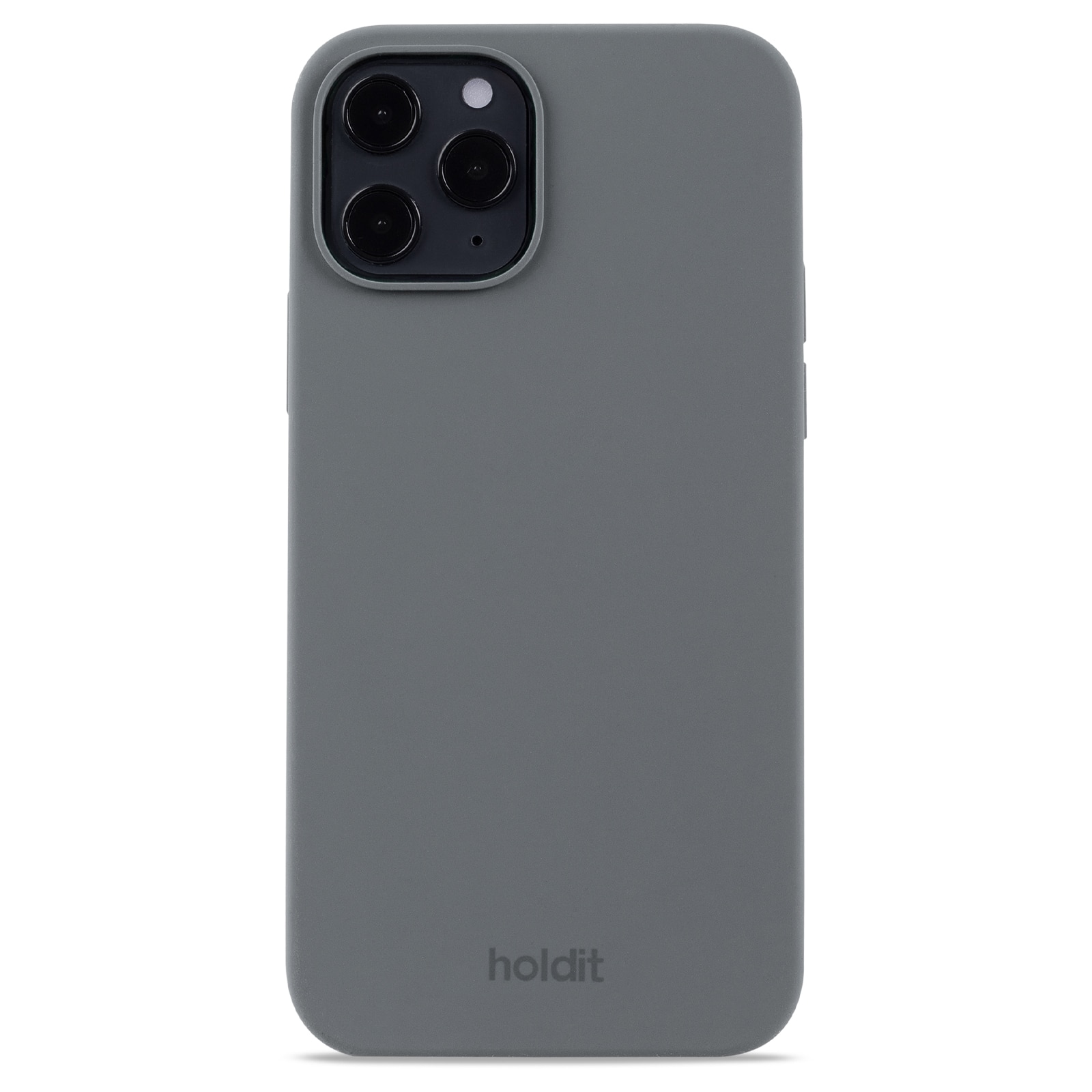 Cover in silicone per iPhone 12/iPhone 12 Pro Grigio