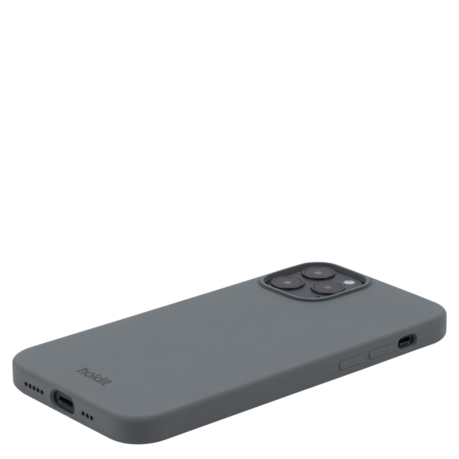 Cover in silicone per iPhone 12/iPhone 12 Pro Grigio