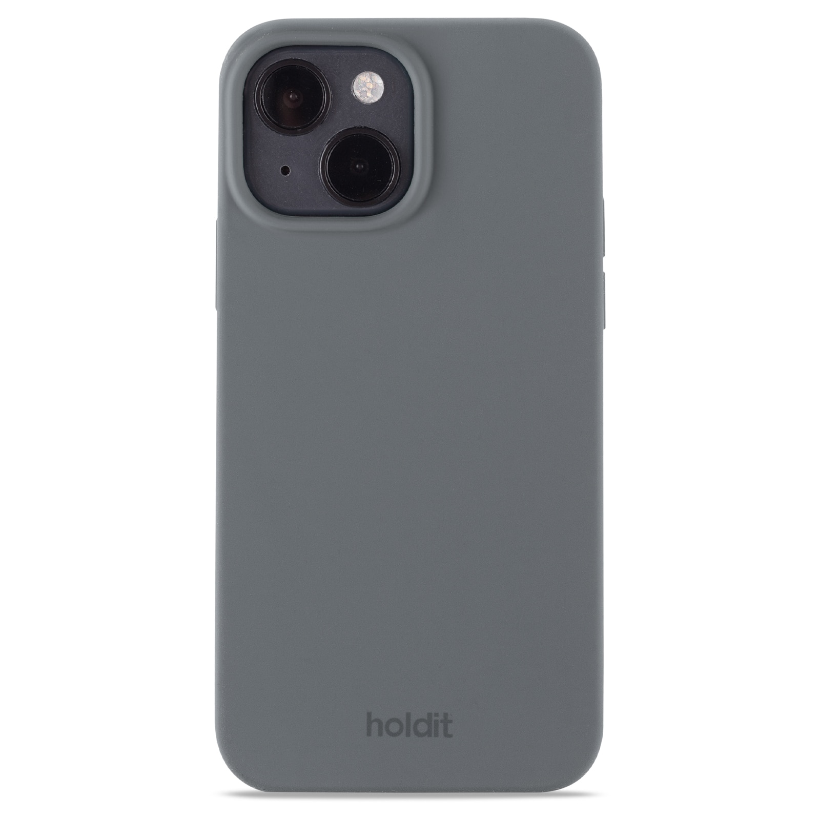 Cover in silicone per iPhone 14 Grigio