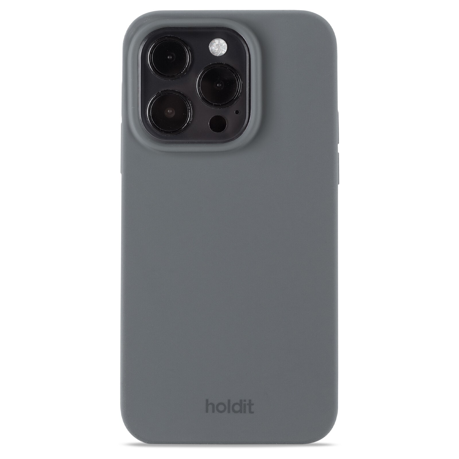 Cover in silicone per iPhone 14 Pro Grigio